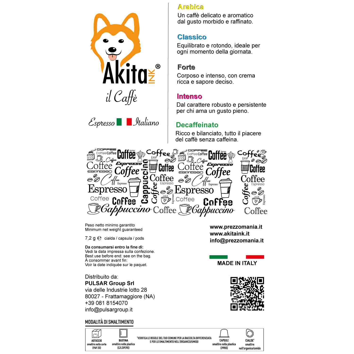 Caffe' Akitaink Cialda Miscela Decaffeinato - 50 Cialde Ese foto 6