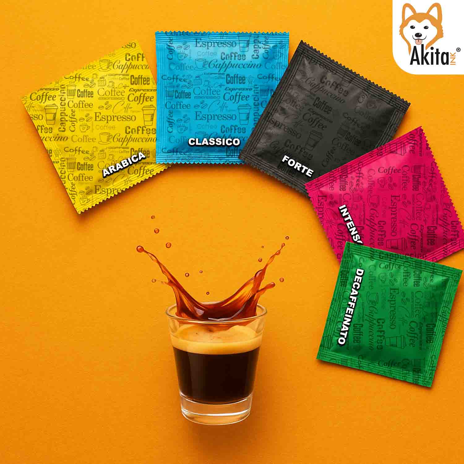 Caffe' Akitaink Cialda Miscela Decaffeinato - 50 Cialde Ese foto 3