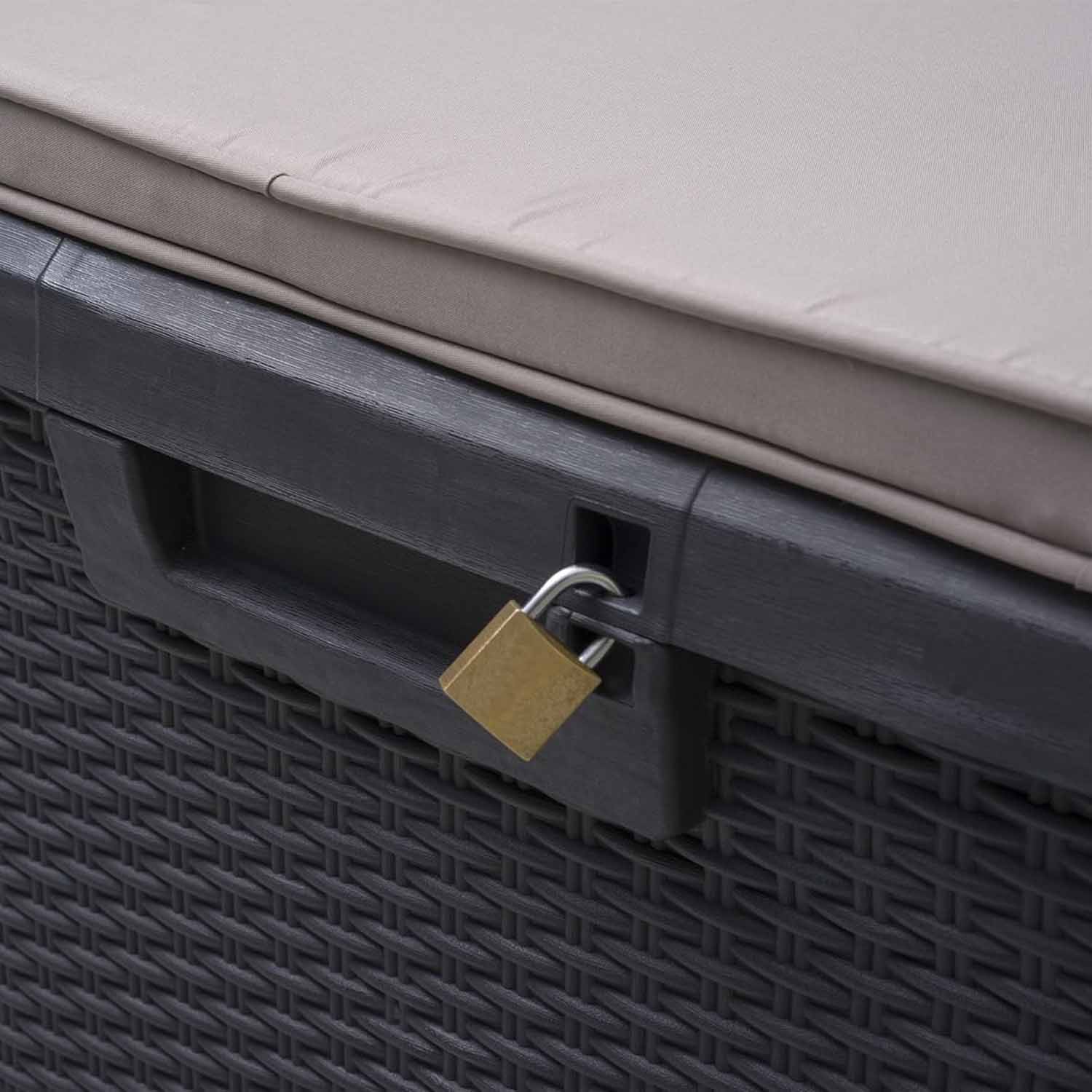 Toomax Baule Esterno 125L con Ruote Santorini - Antracite foto 6