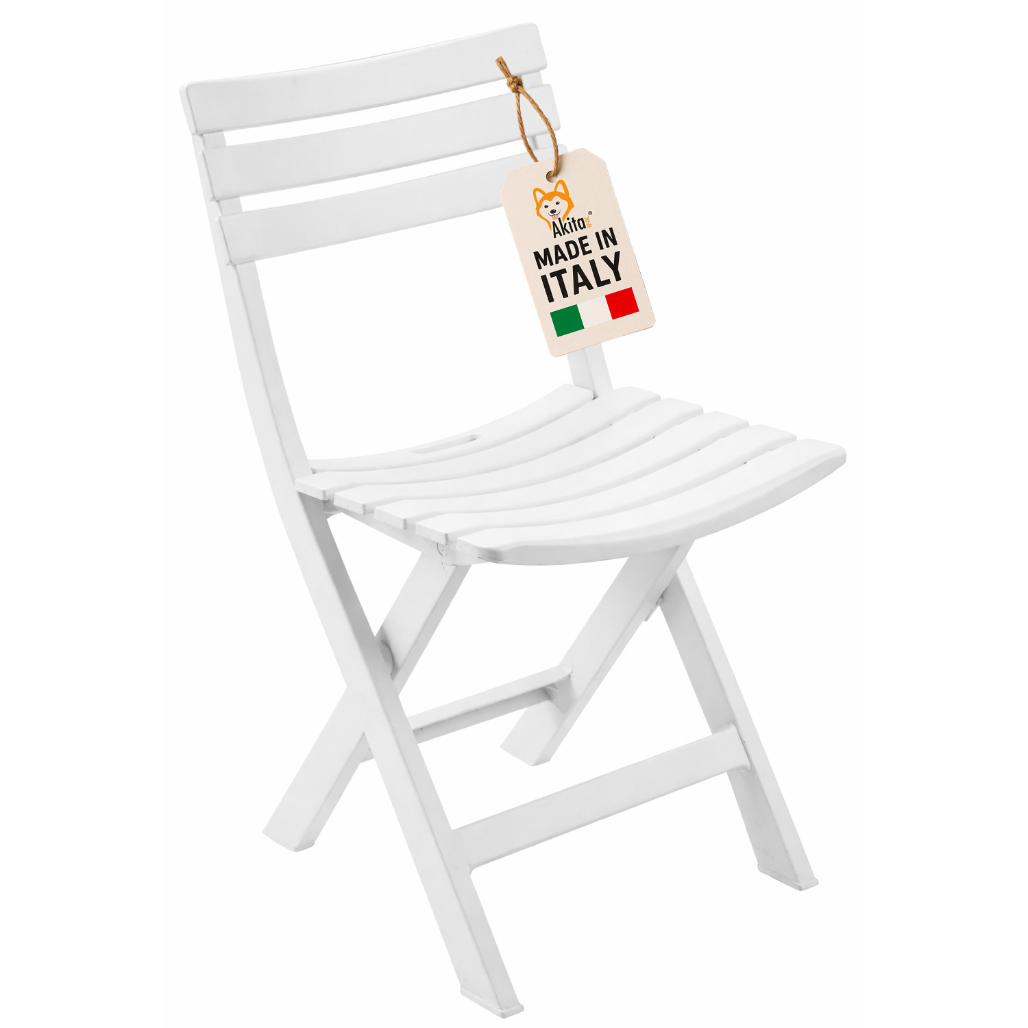 Sedia birreria in resina bianca birki per esterno e interno