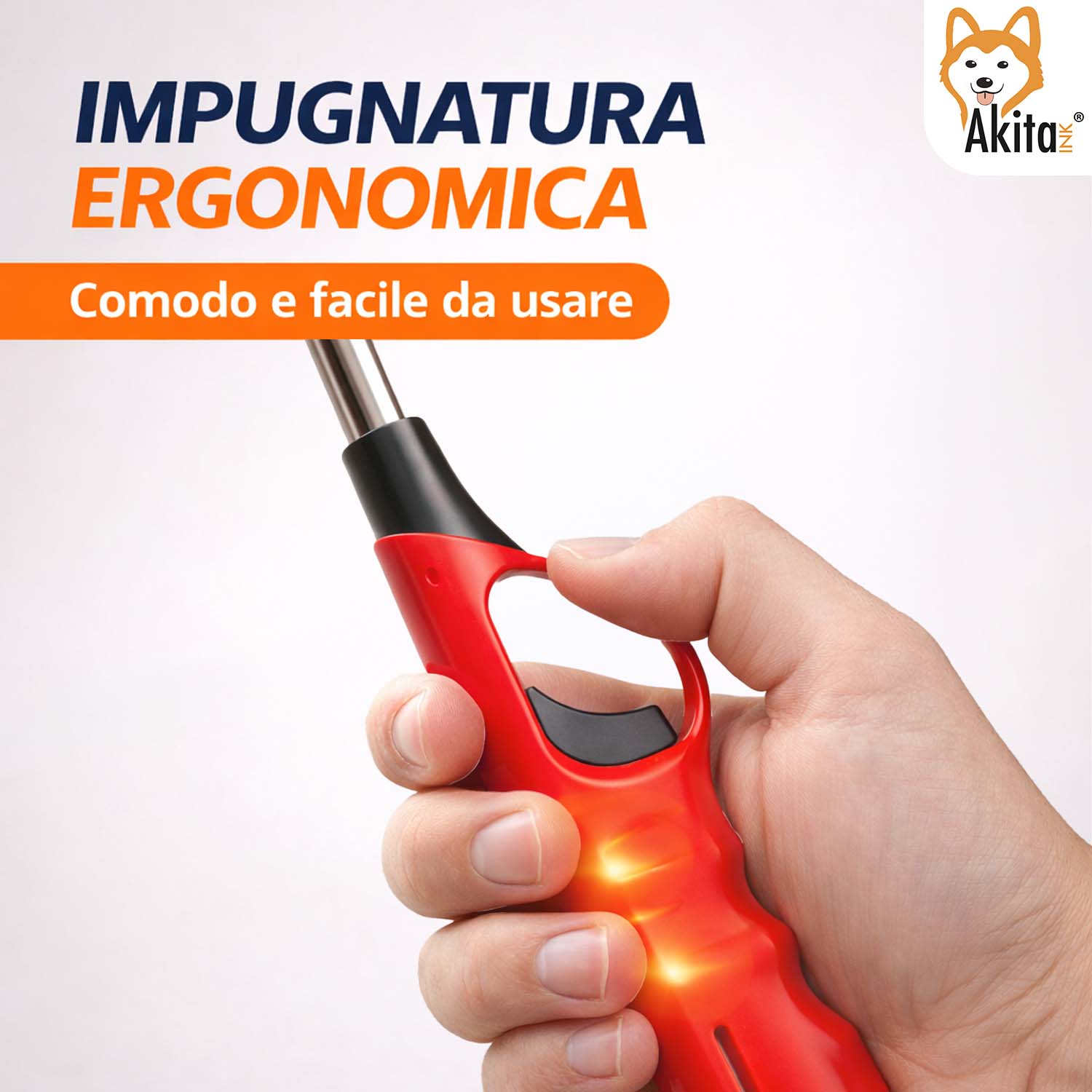 Set 5 Accendini Accendigas Ricaricabili con Beccuccio Lungo foto 4