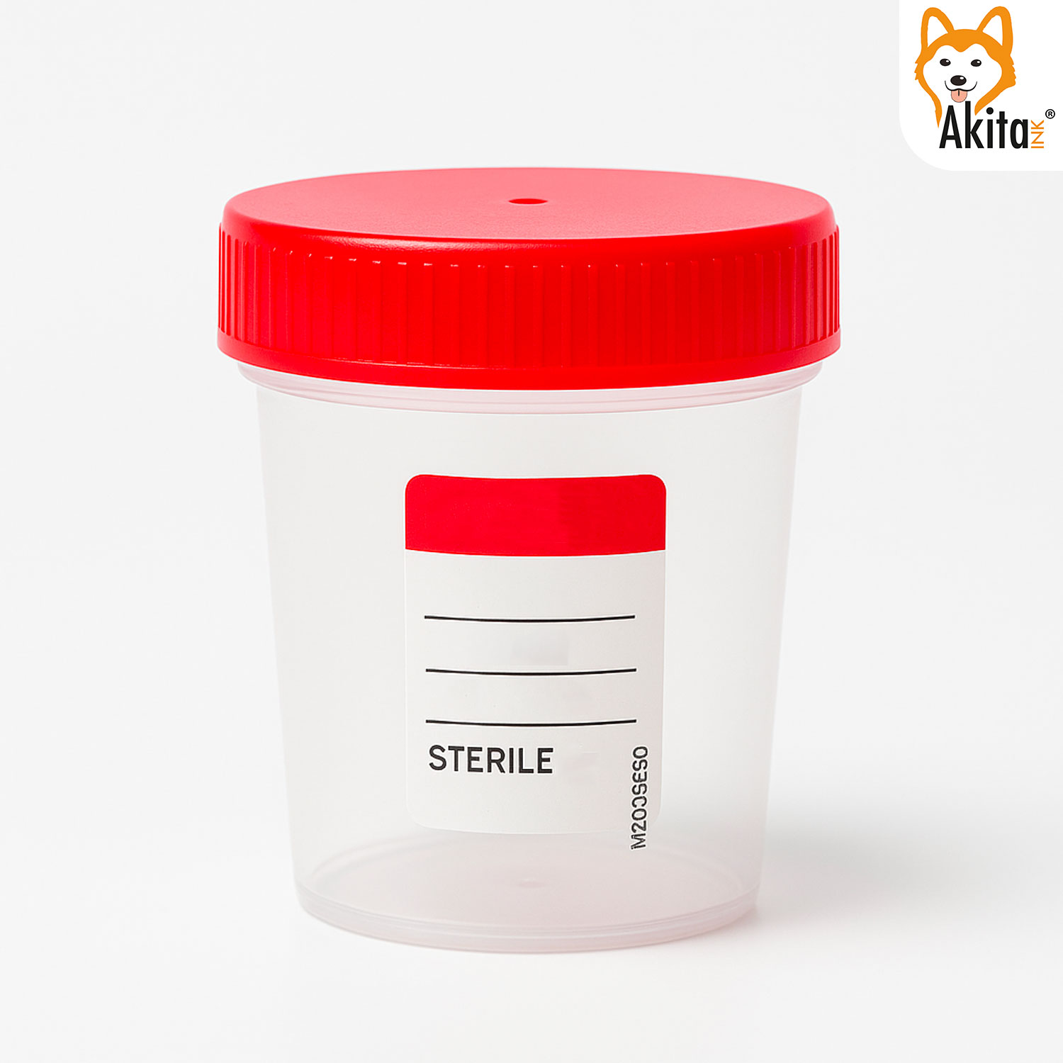Set 4 contenitori urine sterili 120 ml con tappo e etichetta foto 3