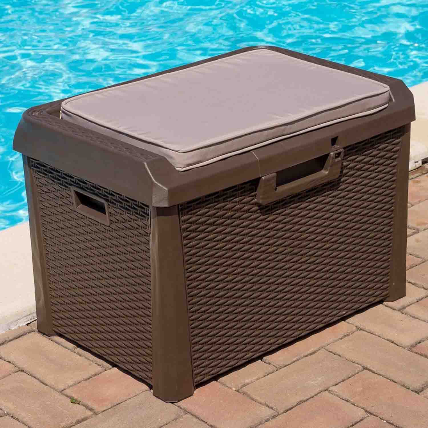 Toomax Baule Esterno 125L con Ruote Santorini - Marrone foto 6