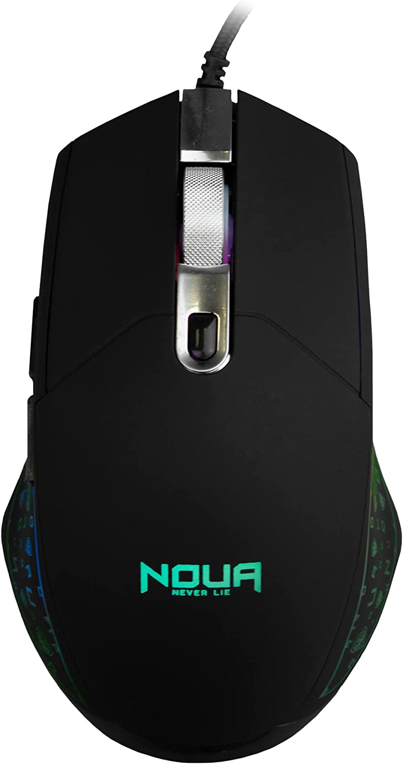 Mouse usb gaming Noua neon illuminazione rainbow foto 2