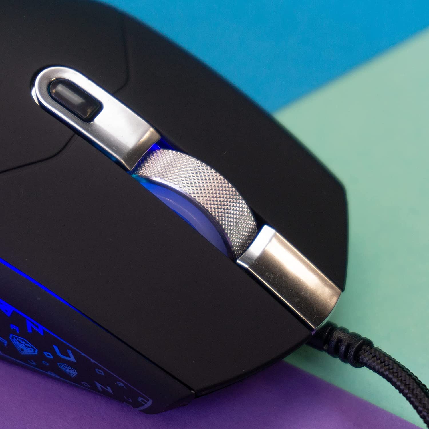 Mouse usb gaming Noua neon illuminazione rainbow foto 3