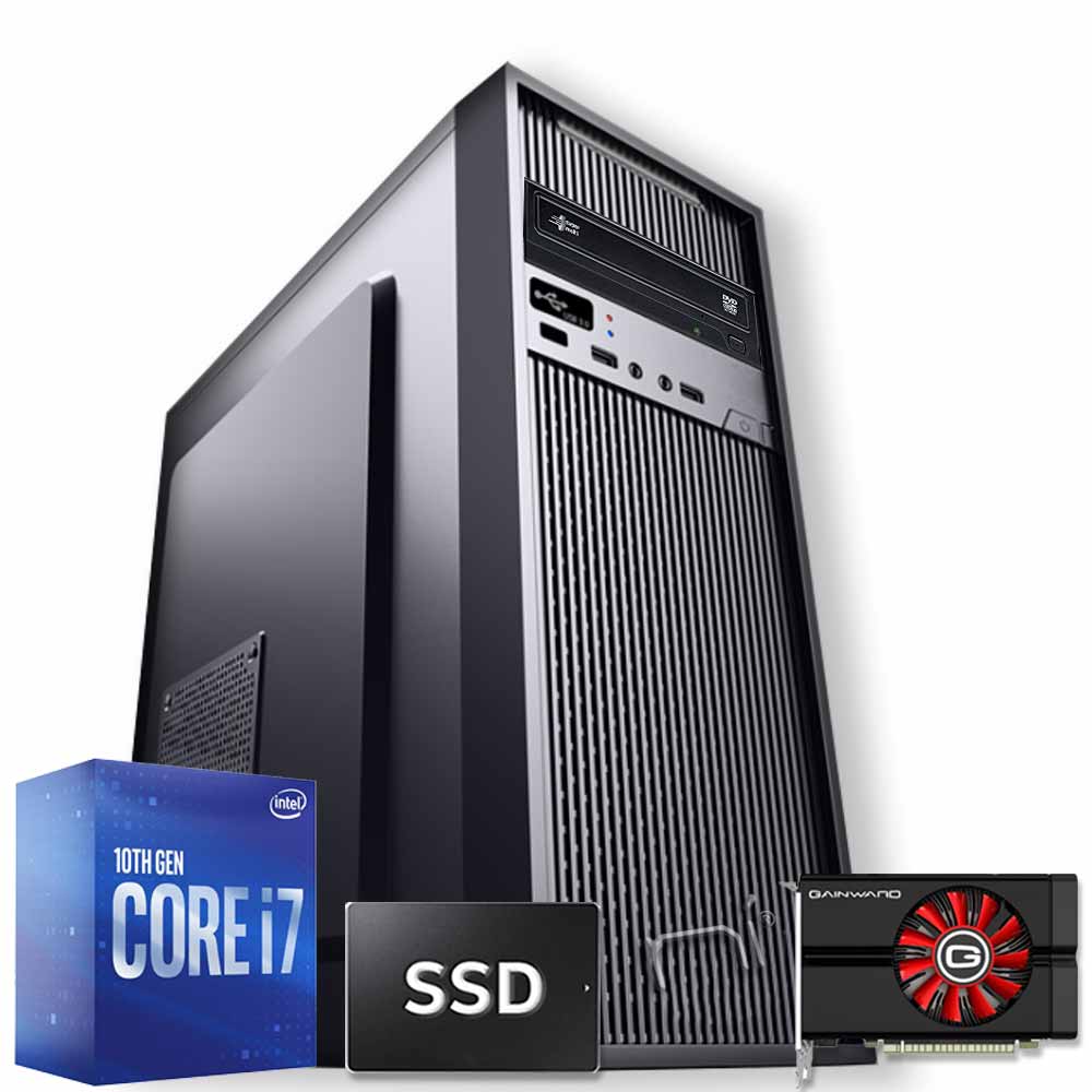 Pc Lighting bolt intel i7-10700 16gb ram hdd 1tb ssd 240gb nvidia gtx 1050 4gb foto 2