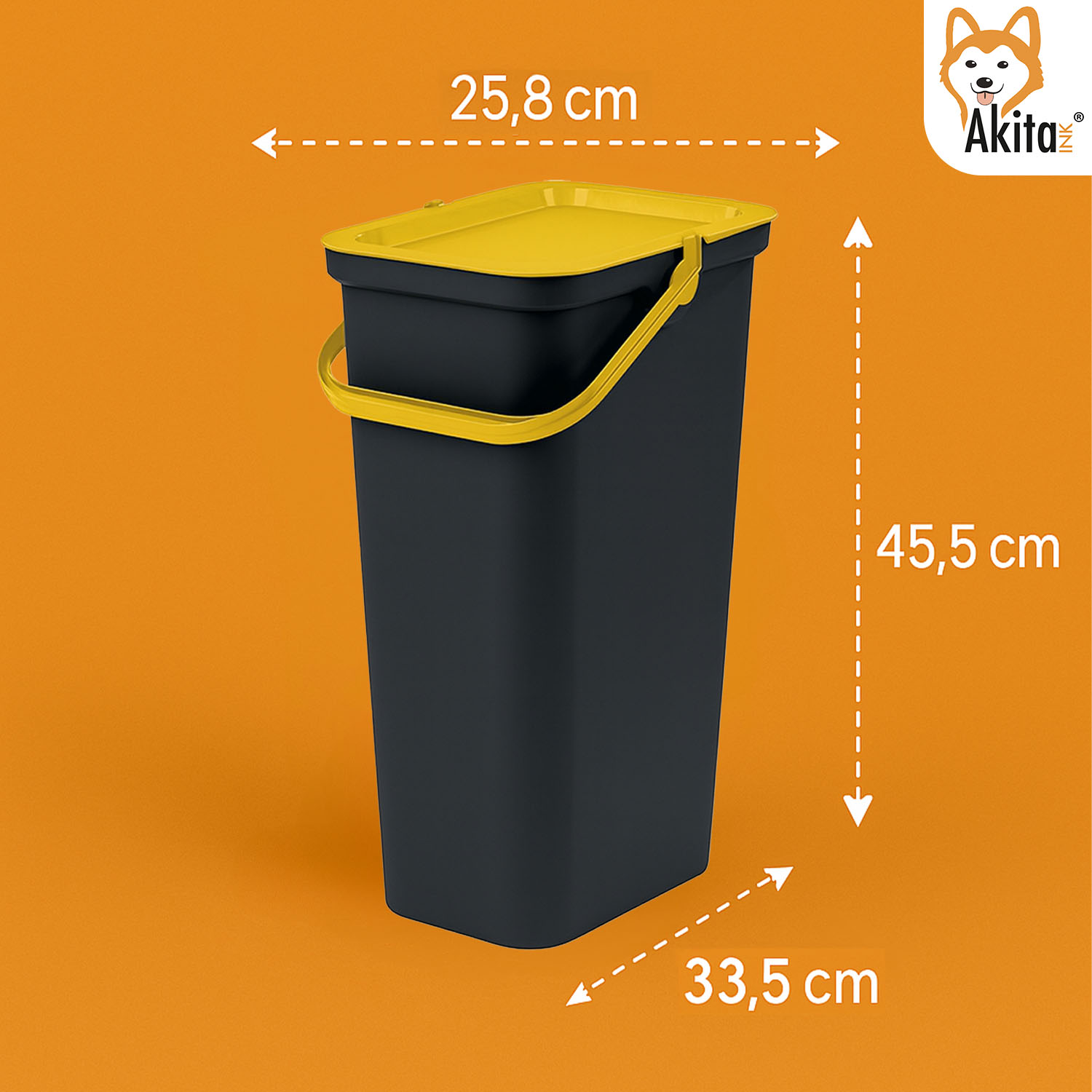 Tris Pattumiere Moda 25L con Manico Blocca-Apertura foto 6