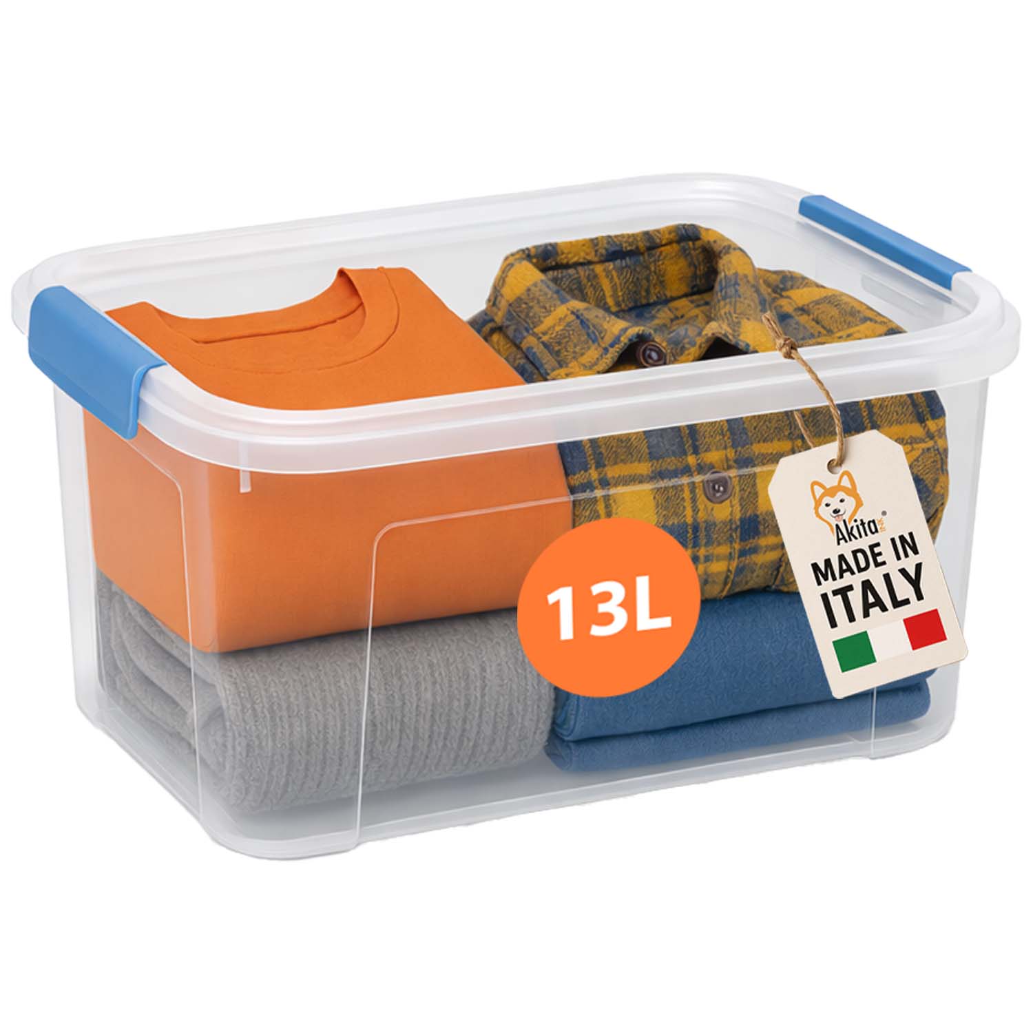 Contenitore Plastica Trasparente con Clip foto 2