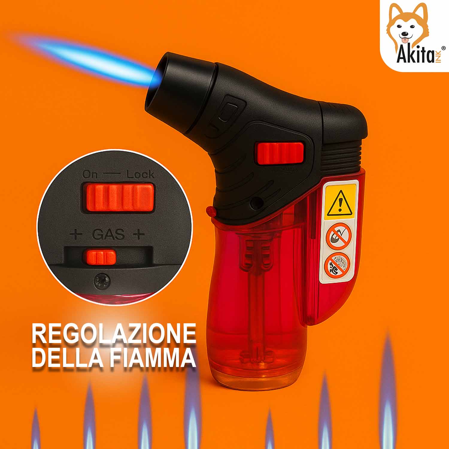 Set 5 Accendigas Antivento Accendini Ricaricabili foto 4