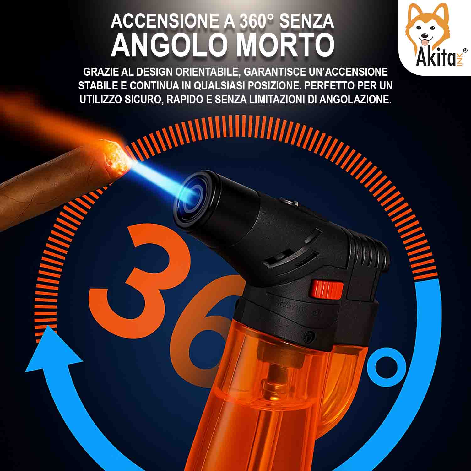 Set 5 Accendigas Antivento Accendini Ricaricabili foto 6