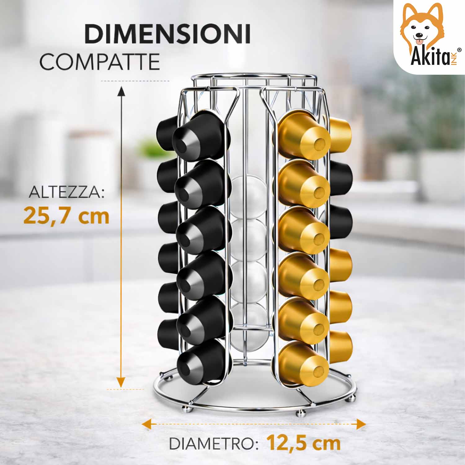 Portacapsule Caffe' 30 Posti Dispenser Verticale foto 4