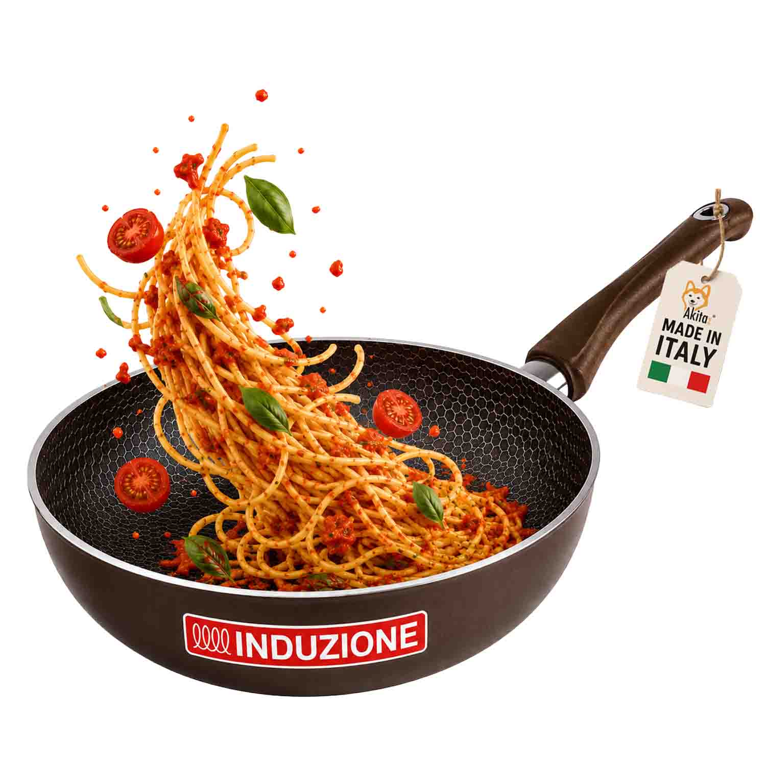 Wok saltapasta 28 cm antiaderente induzione
