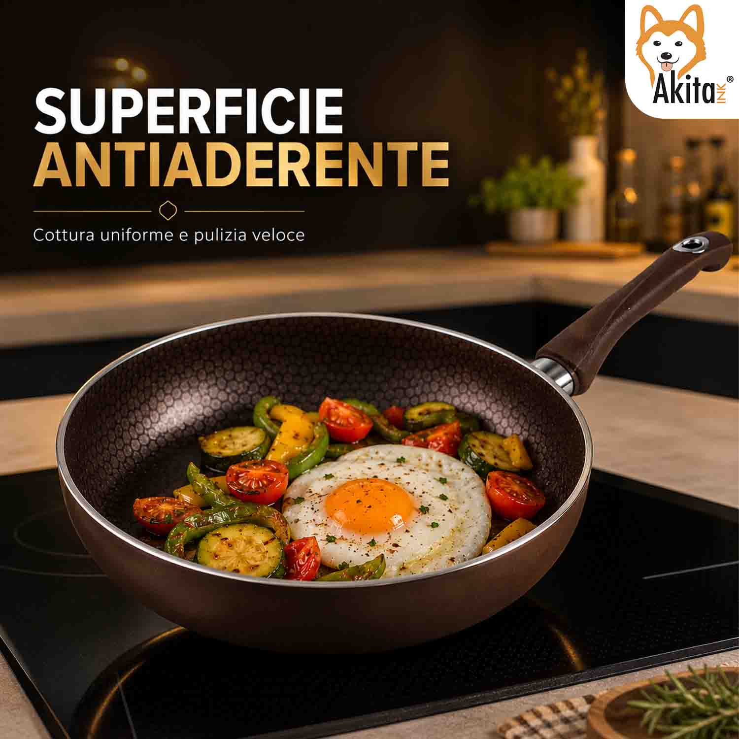 Wok Saltapasta 28 cm Antiaderente Induzione foto 6