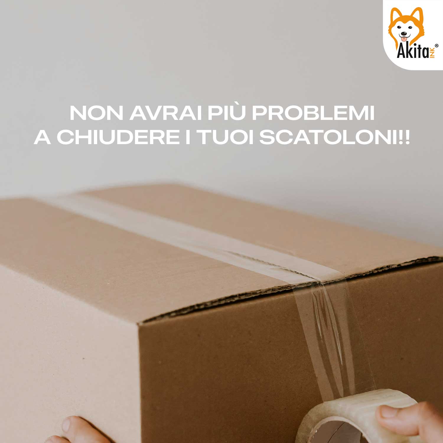 Akitaink Nastro adesivo pacchi imballaggi trasparente 50X66 Mt Silenzioso 6 pcs foto 6