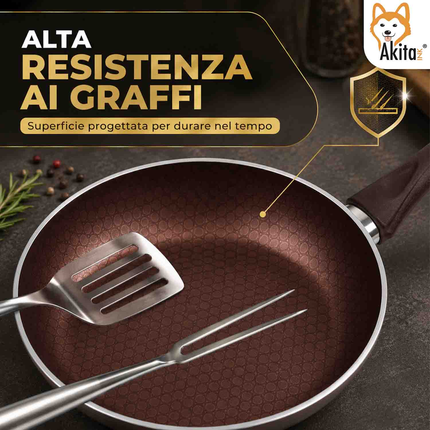 Padella 24 cm Induzione Antiaderente foto 5