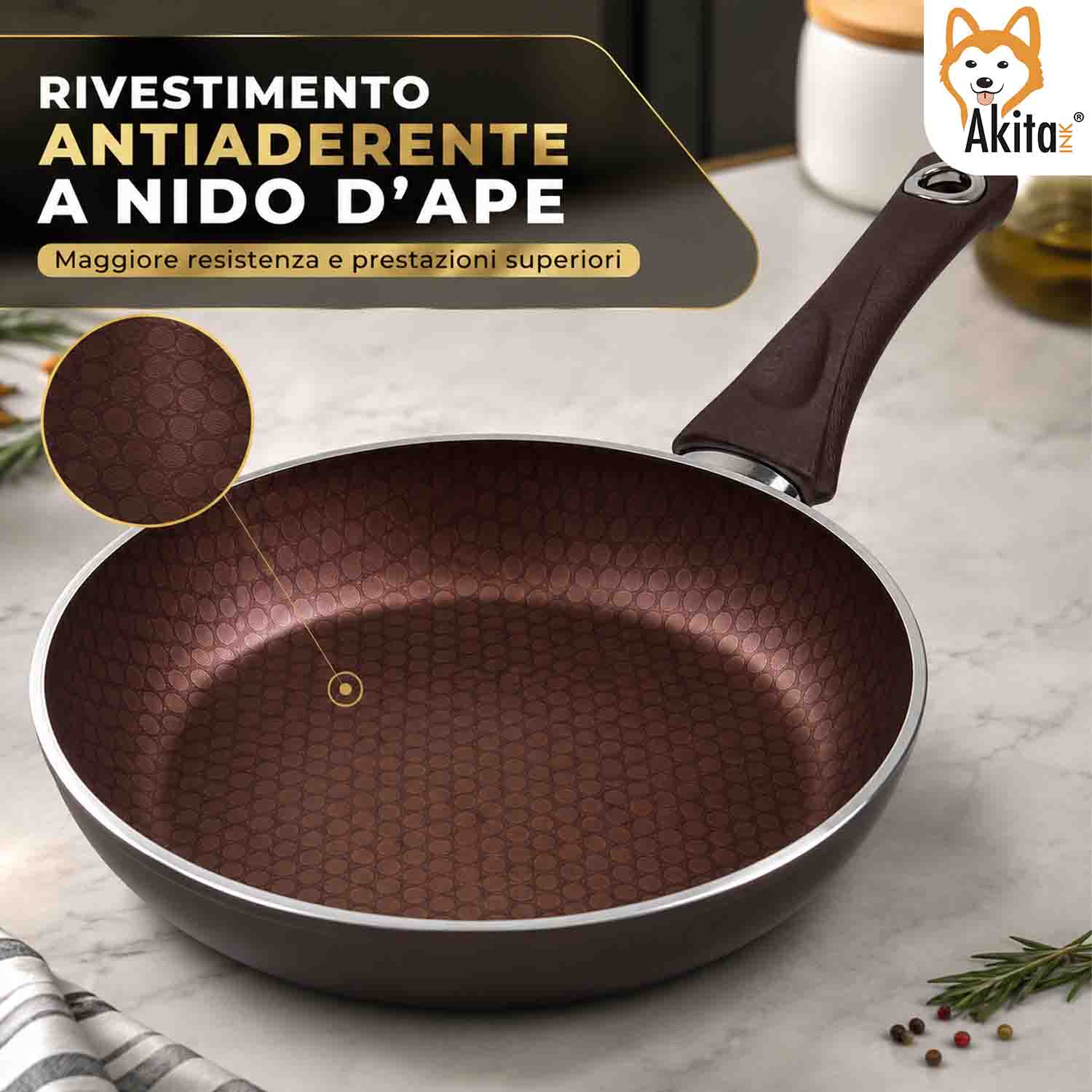 Padella 32 cm Induzione Antiaderente foto 6