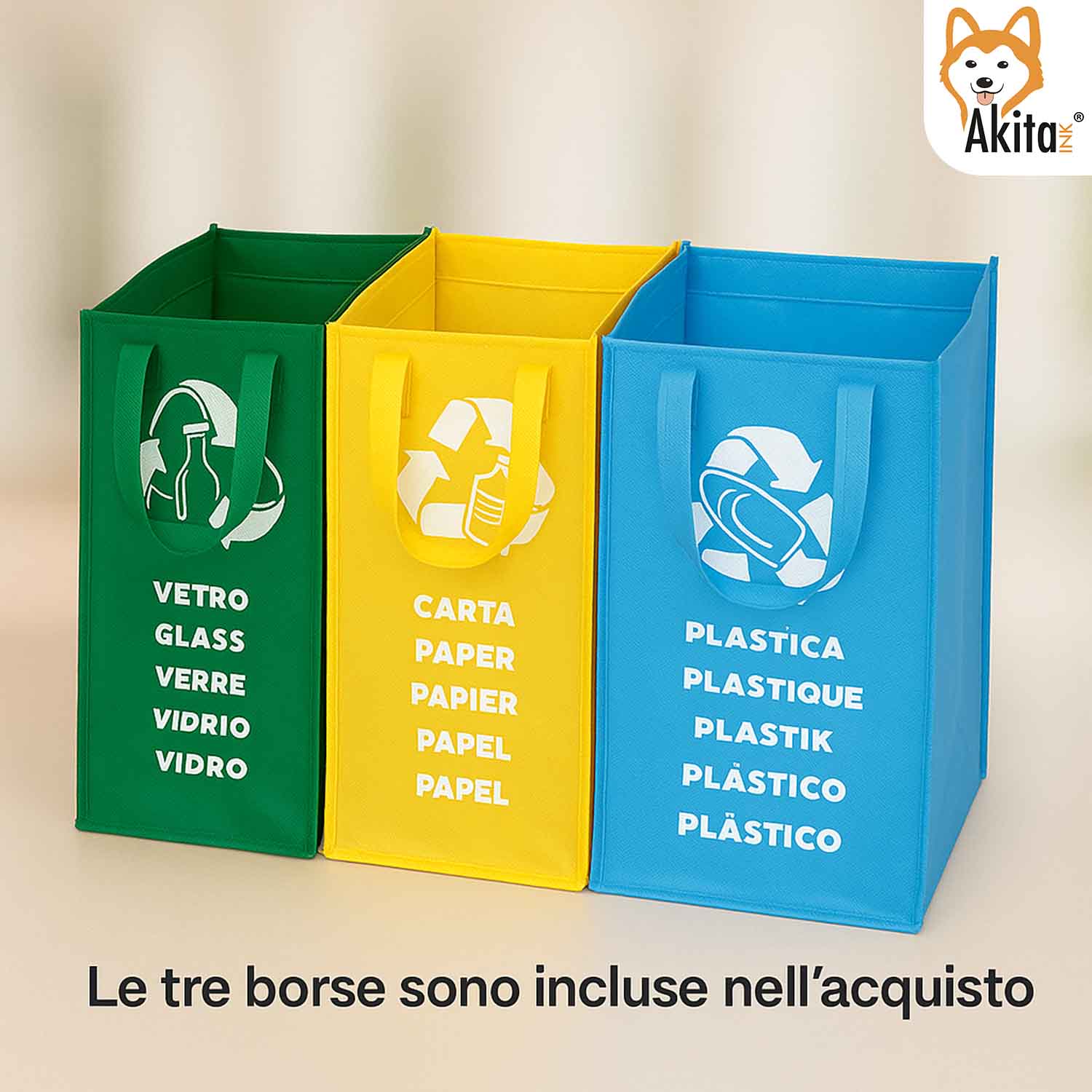 Armadio Basso 2 Ante Raccolta Differenziata AkitaInk foto 4