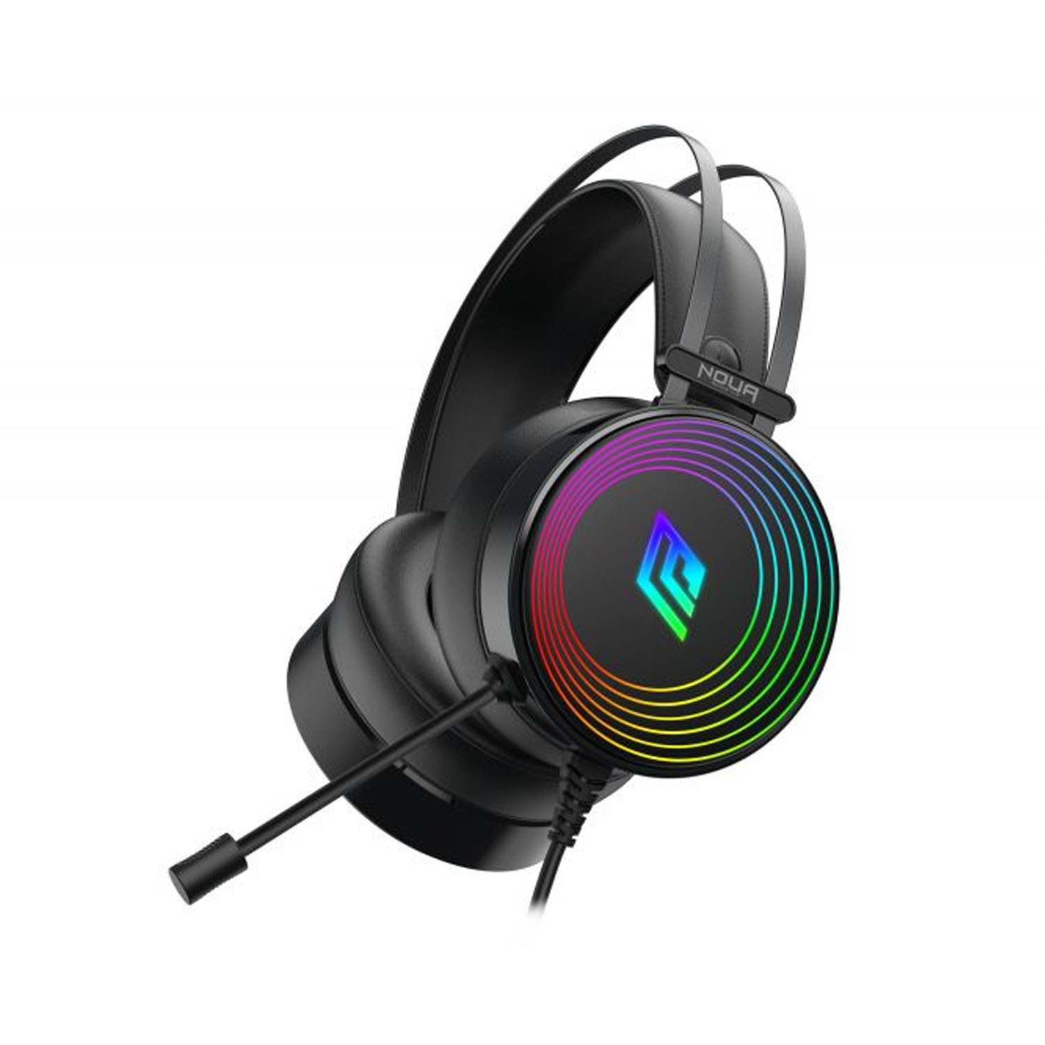 Cuffie gaming Noua Crux usb/jack 3.5mm RGB con microfono omnidirezionale