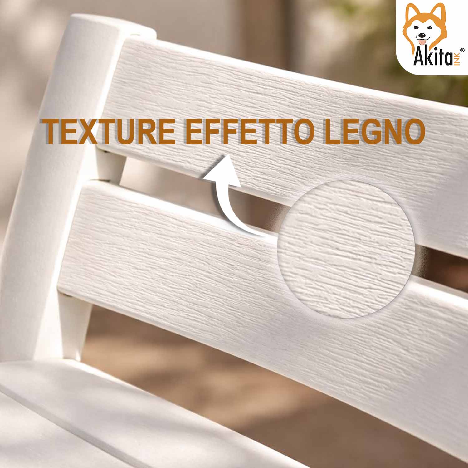 4 Sedie Birreria in Resina Bianca per Esterno e Interno foto 6