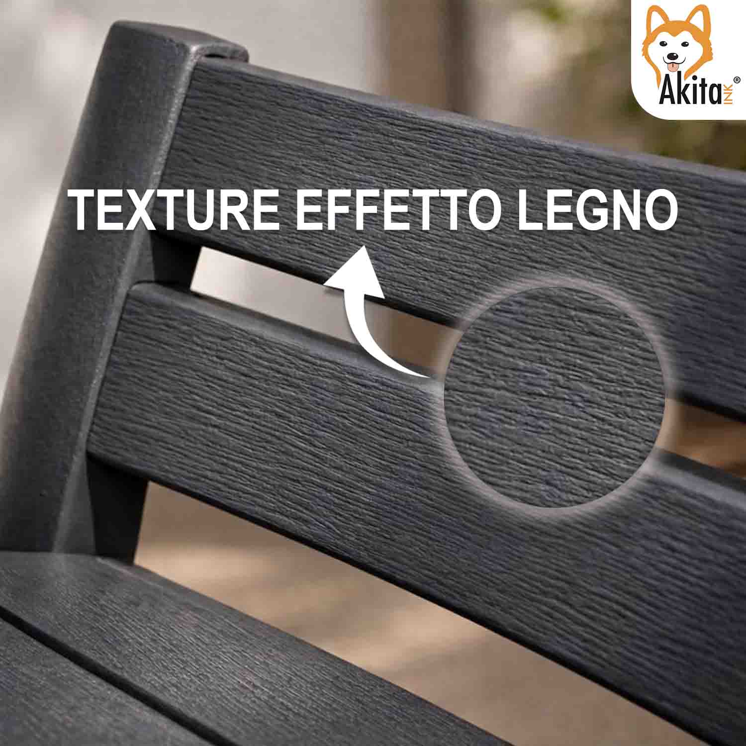 4 Sedie Birreria in Resina Antracite per Esterno e Interno foto 6