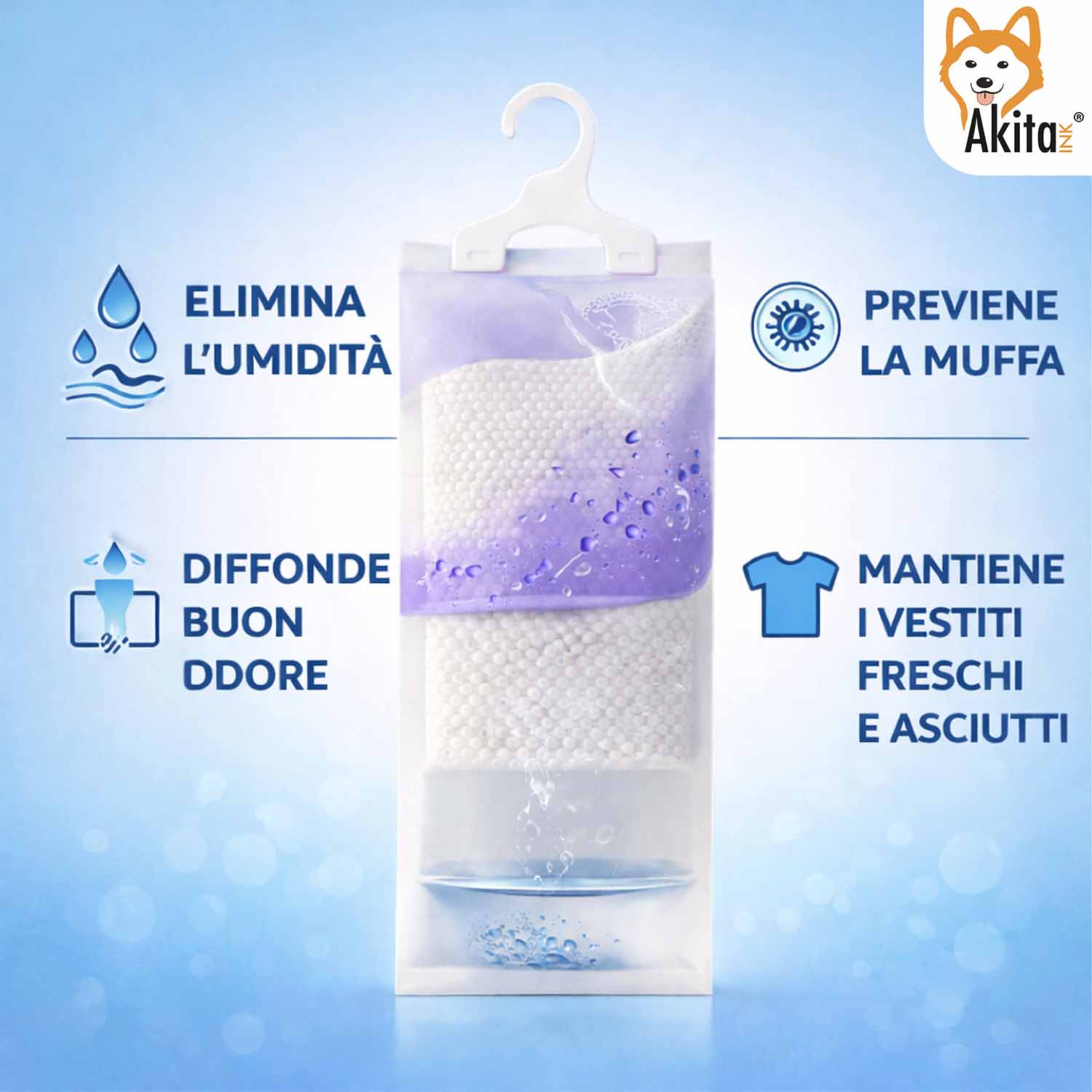 Kit 12 Assorbiumidità per armadio con Gancio Fragranze Assortite foto 3
