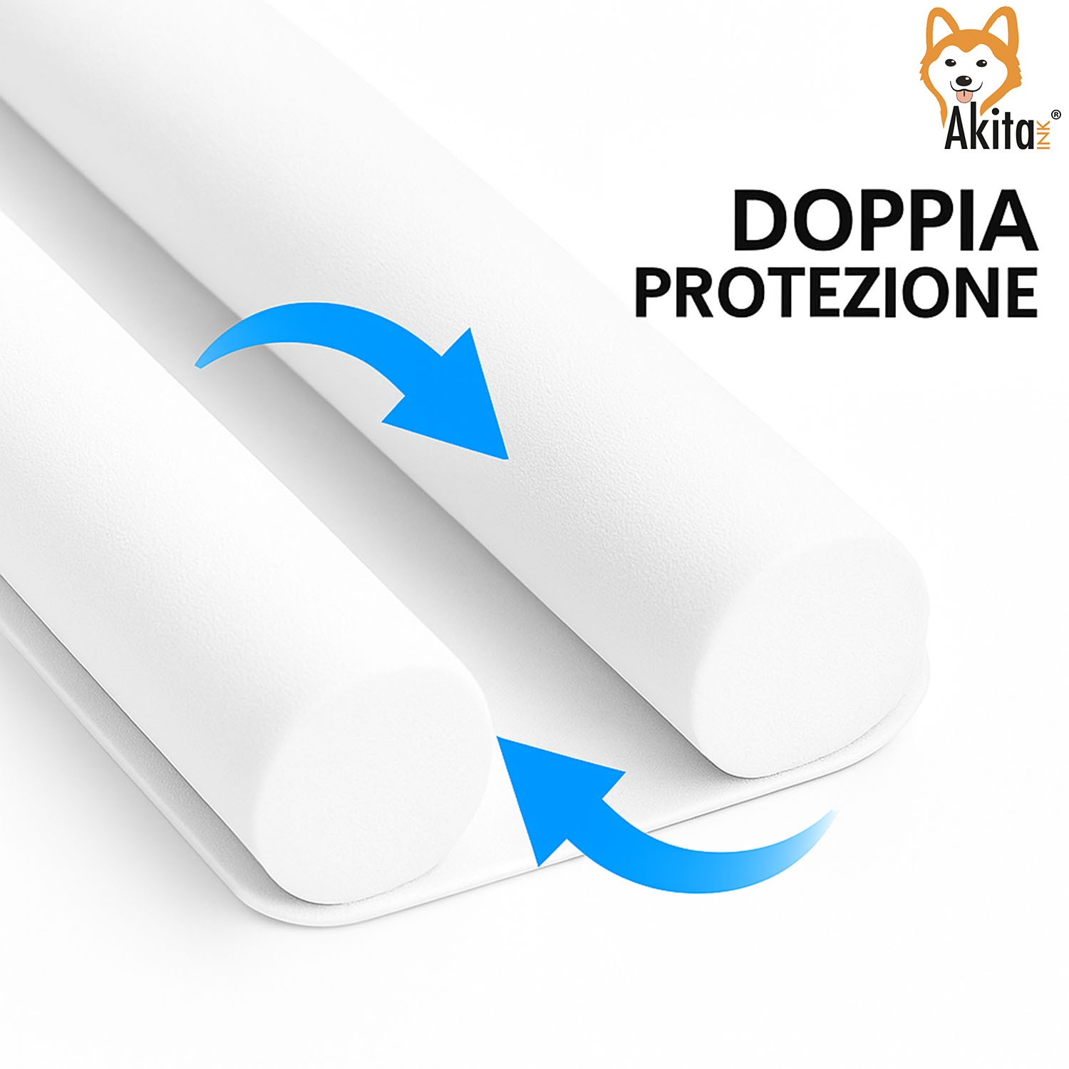 2 pz Paraspifferi Porta Doppia Guarnizione 95 cm Bianco foto 6