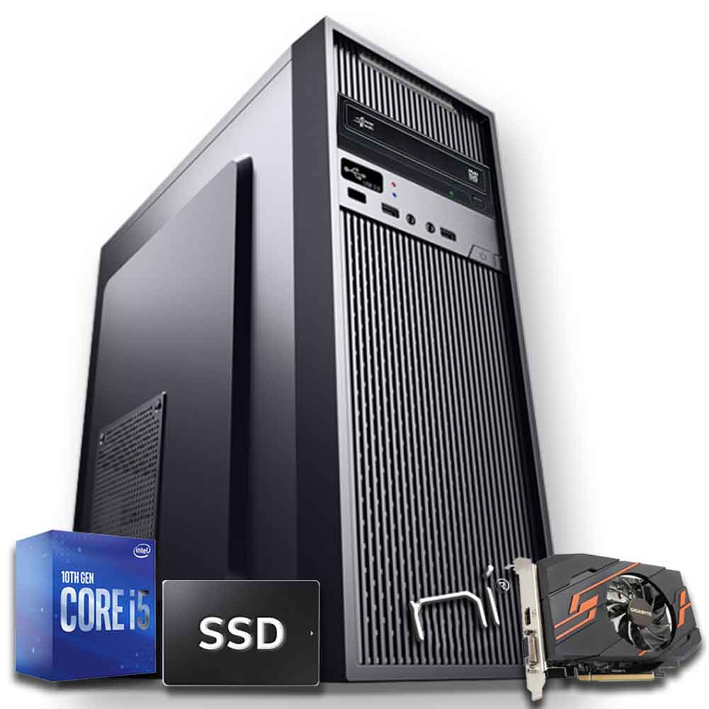 Pc gaming Intel i5 10400 nvidia gt-1030 8gb ram ssd 240 gb hdd 1tb assemblato foto 2