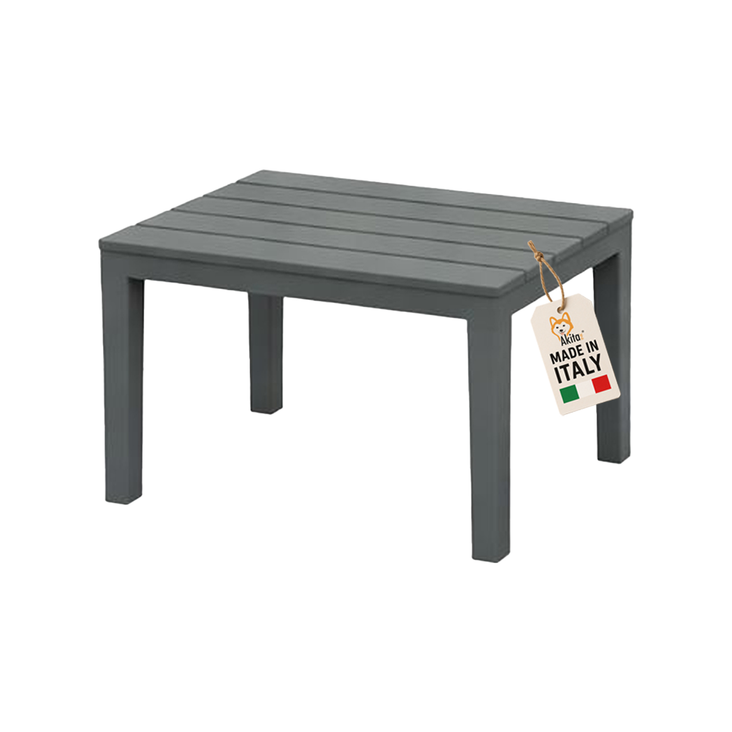 Panca antracite 60x38,5x45 cm in plastica