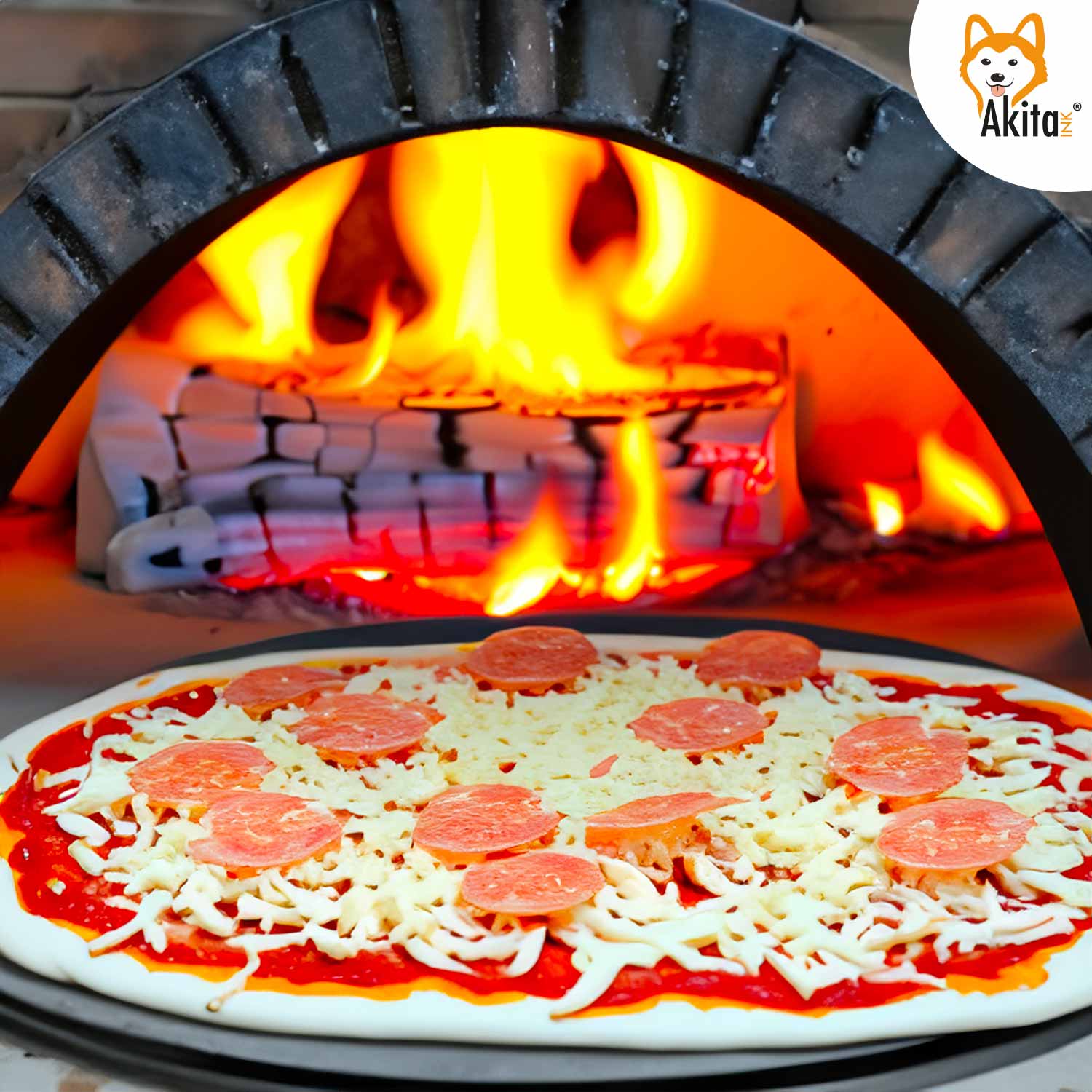 Pala Pizza Betulla Akitaink 40x32 cm - Set 2 Pezzi foto 5