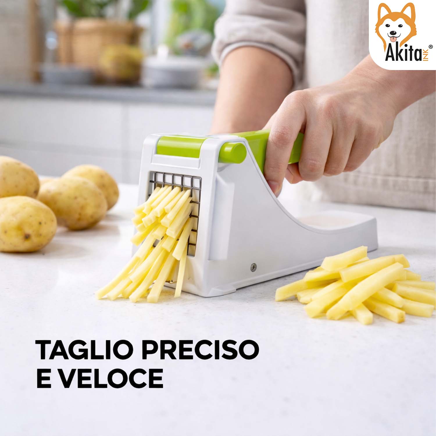 Tagliapatate Stilo con Lama in Acciaio Inox foto 3