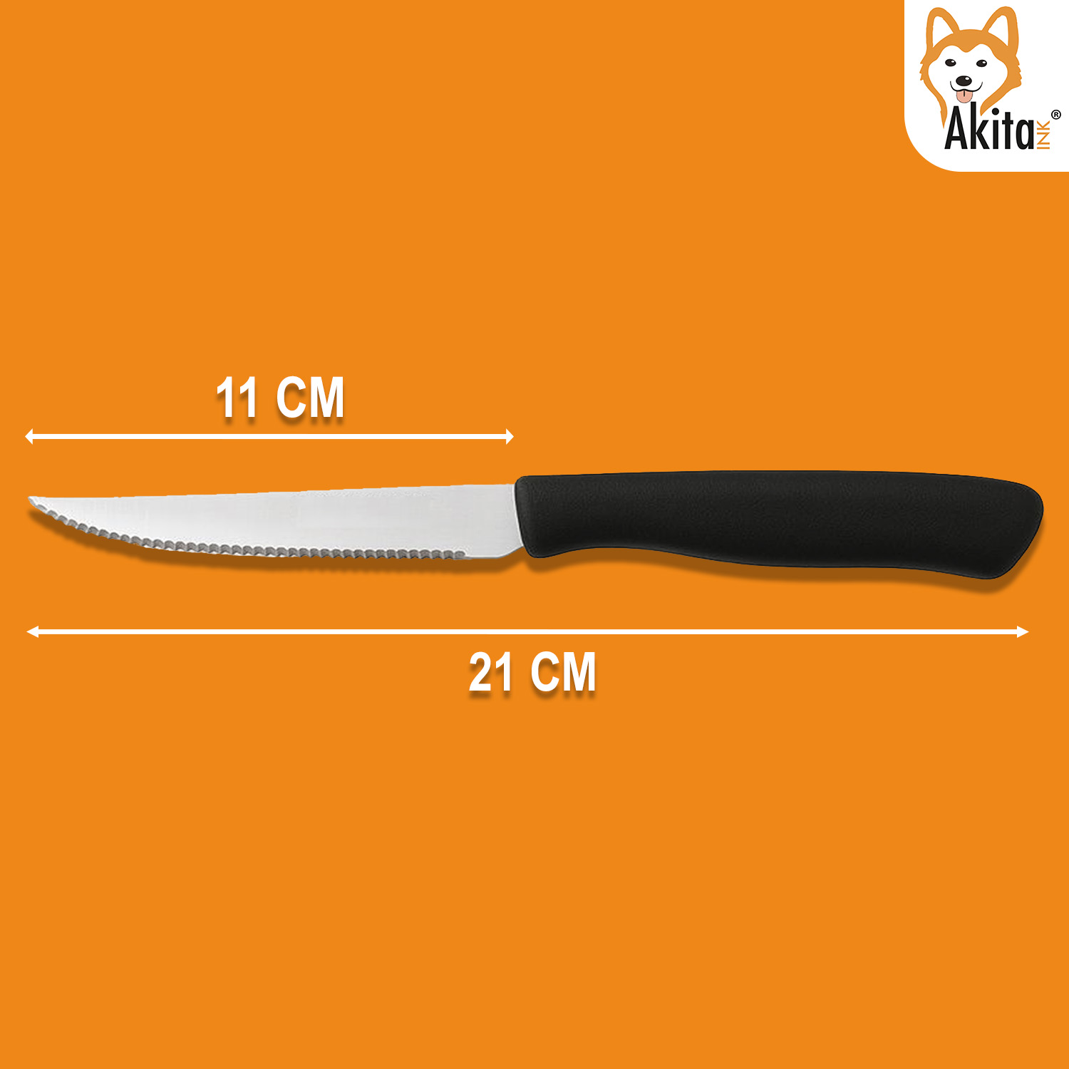 Set 6 Coltelli da Bistecca con Lama Dentata foto 6