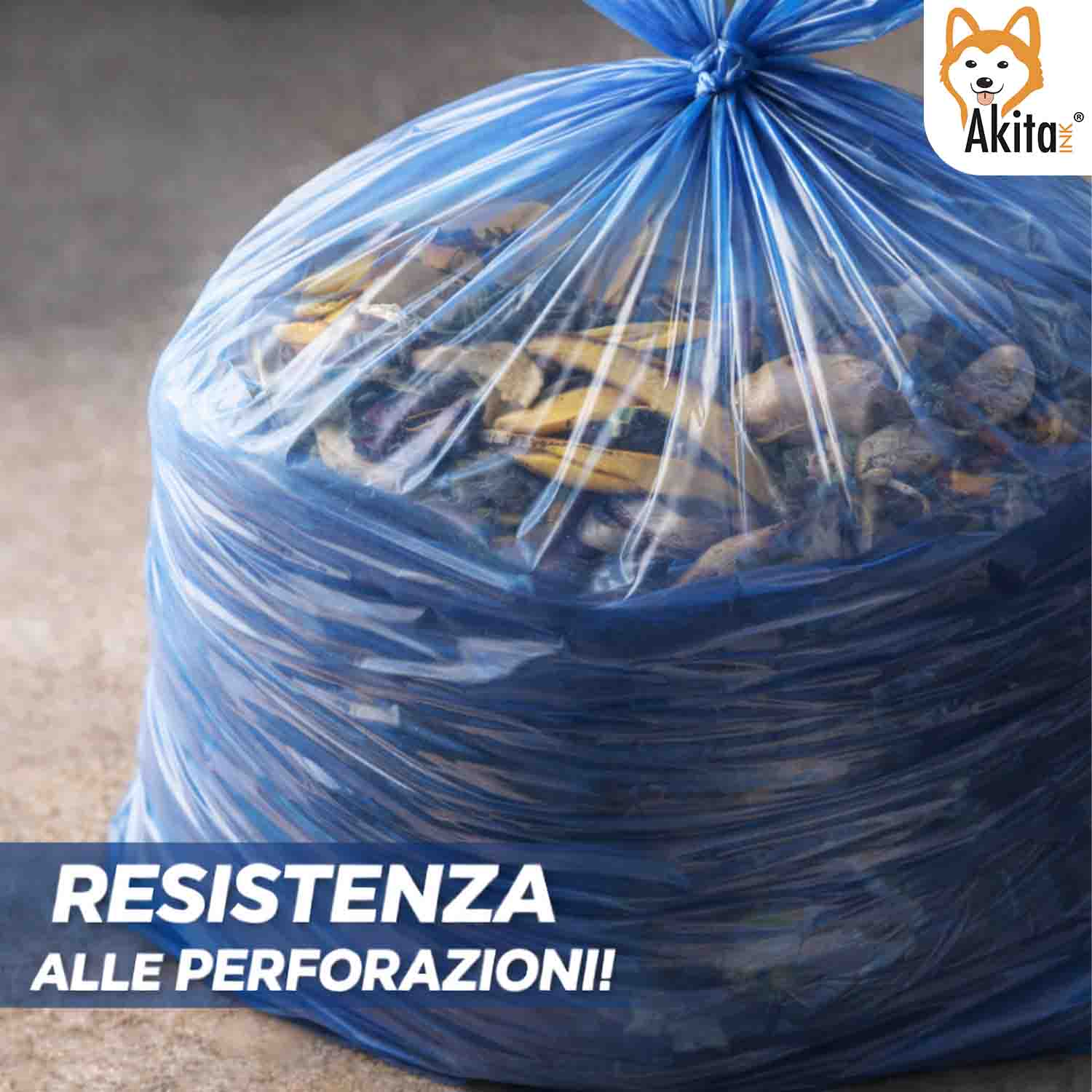 Sacchi Spazzatura 40x55 cm Blu 180 Pz con Manici foto 4