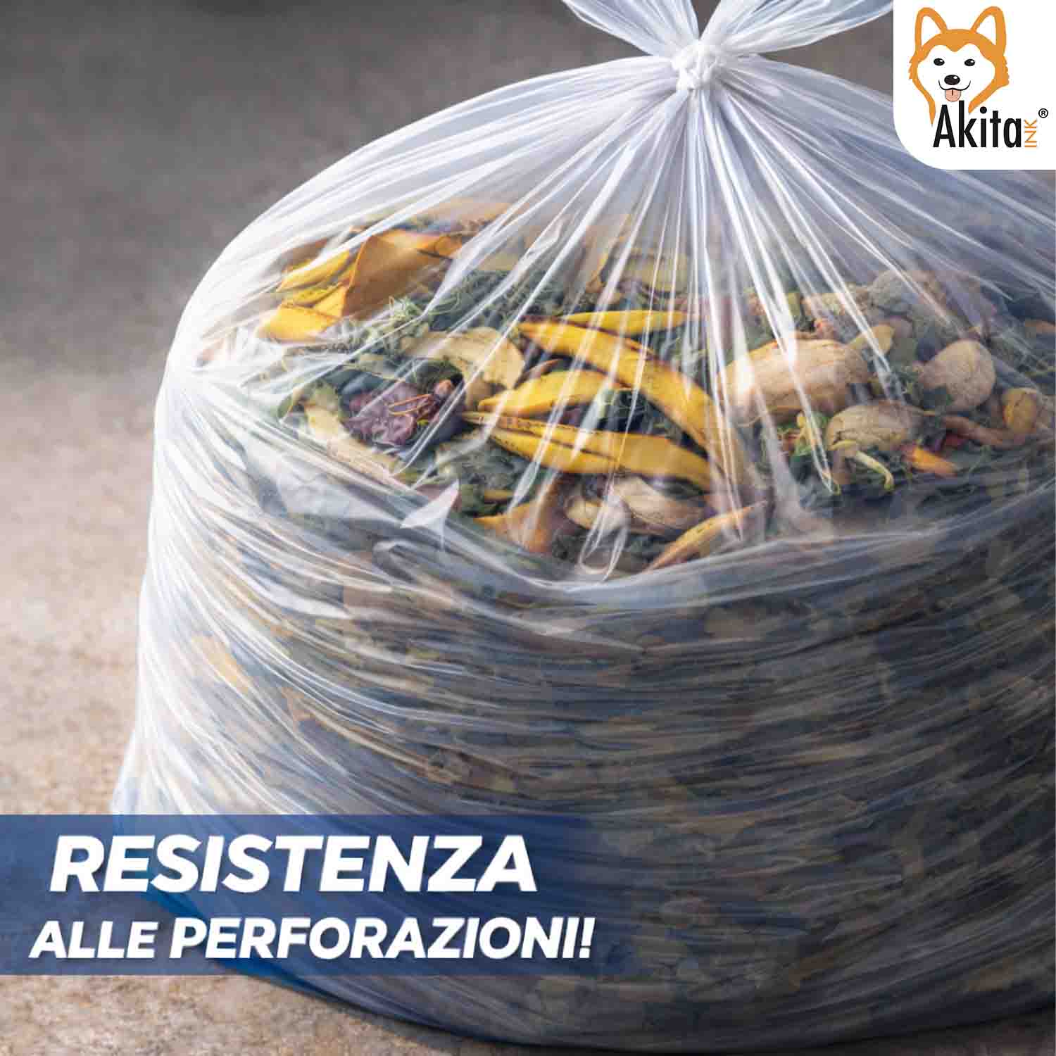 Sacchi Spazzatura 40x55 cm Trasparenti 180 Pz con Manici foto 4