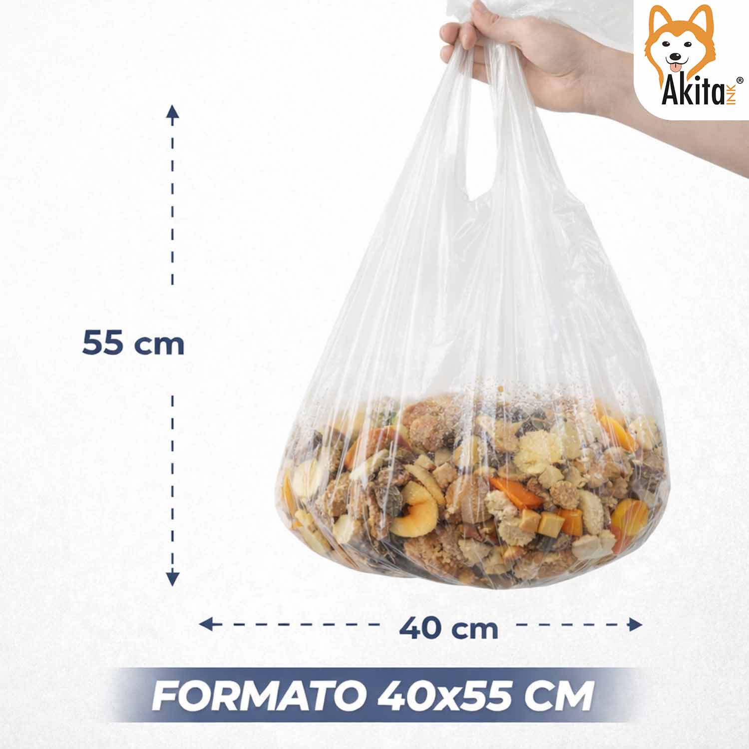 Sacchi Spazzatura 40x55 cm Trasparenti 180 Pz con Manici foto 6