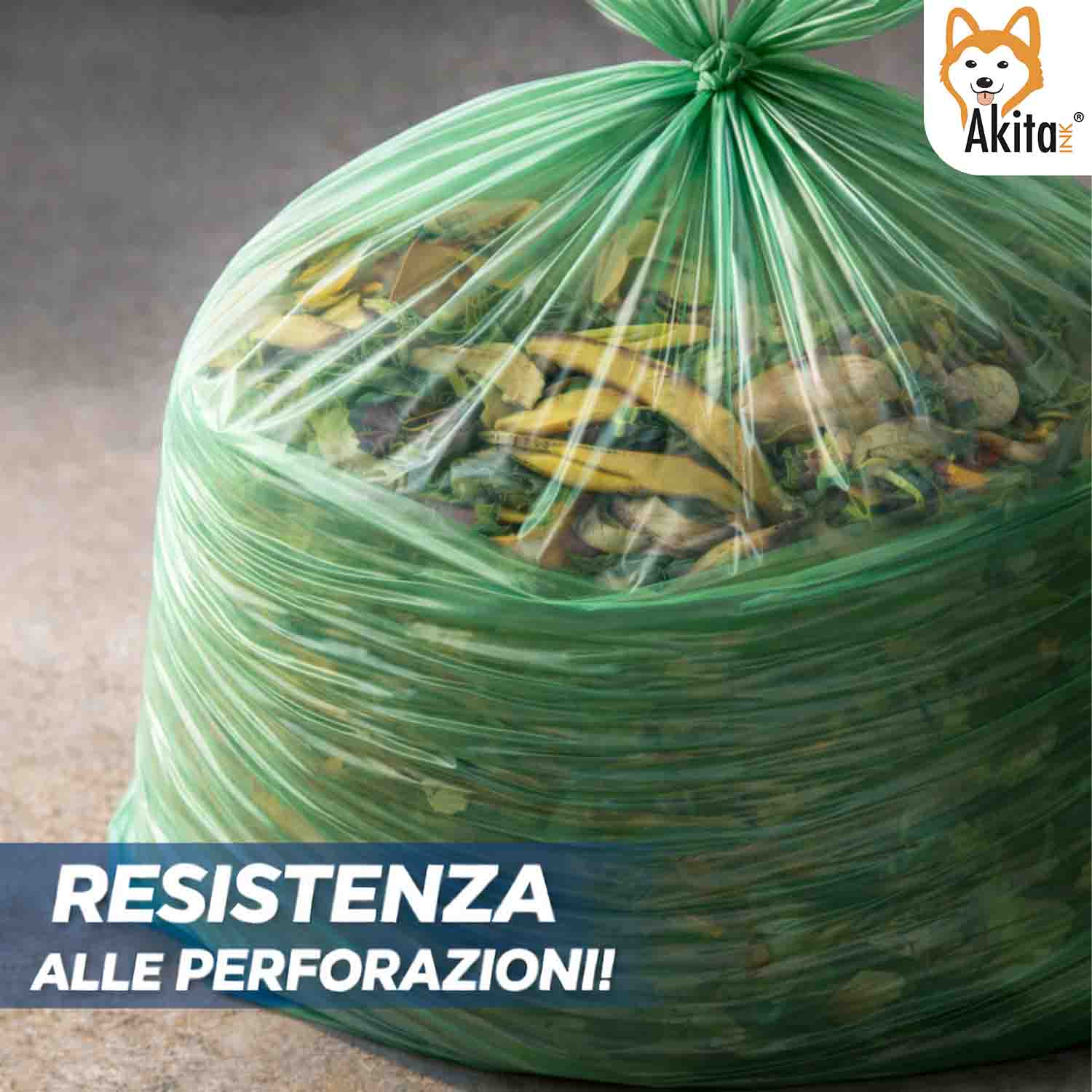 Sacchi Spazzatura 40x55 cm Verdi 180 Pz con Manici foto 4