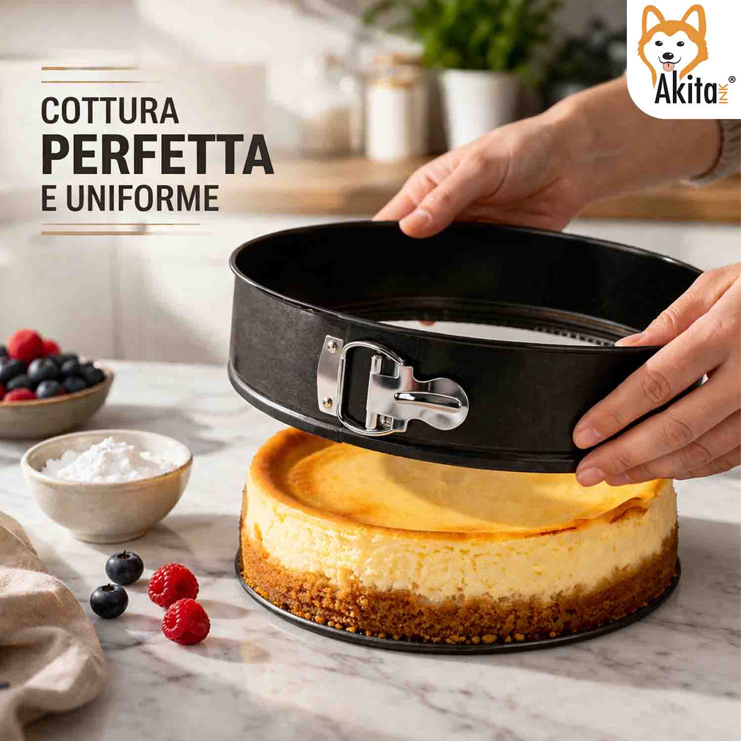 Set 3 Tortiere a Cerniera 24-26-28 cm Antiaderenti foto 3