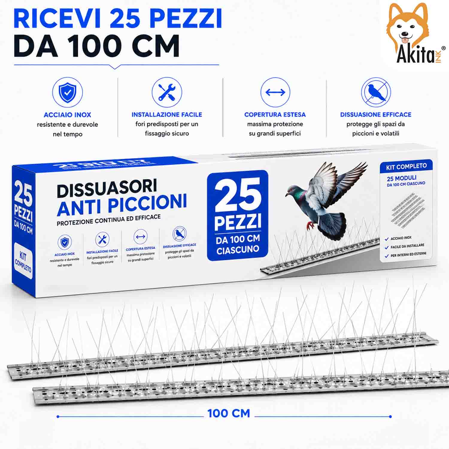 Dissuasore per Piccioni Acciaio Inox 25 Metri foto 5