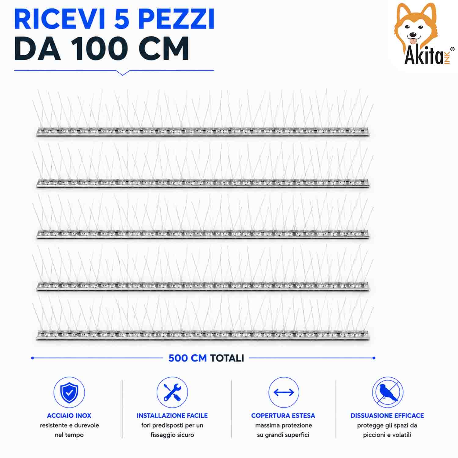 Dissuasore per Piccioni Acciaio Inox 5 Metri foto 5