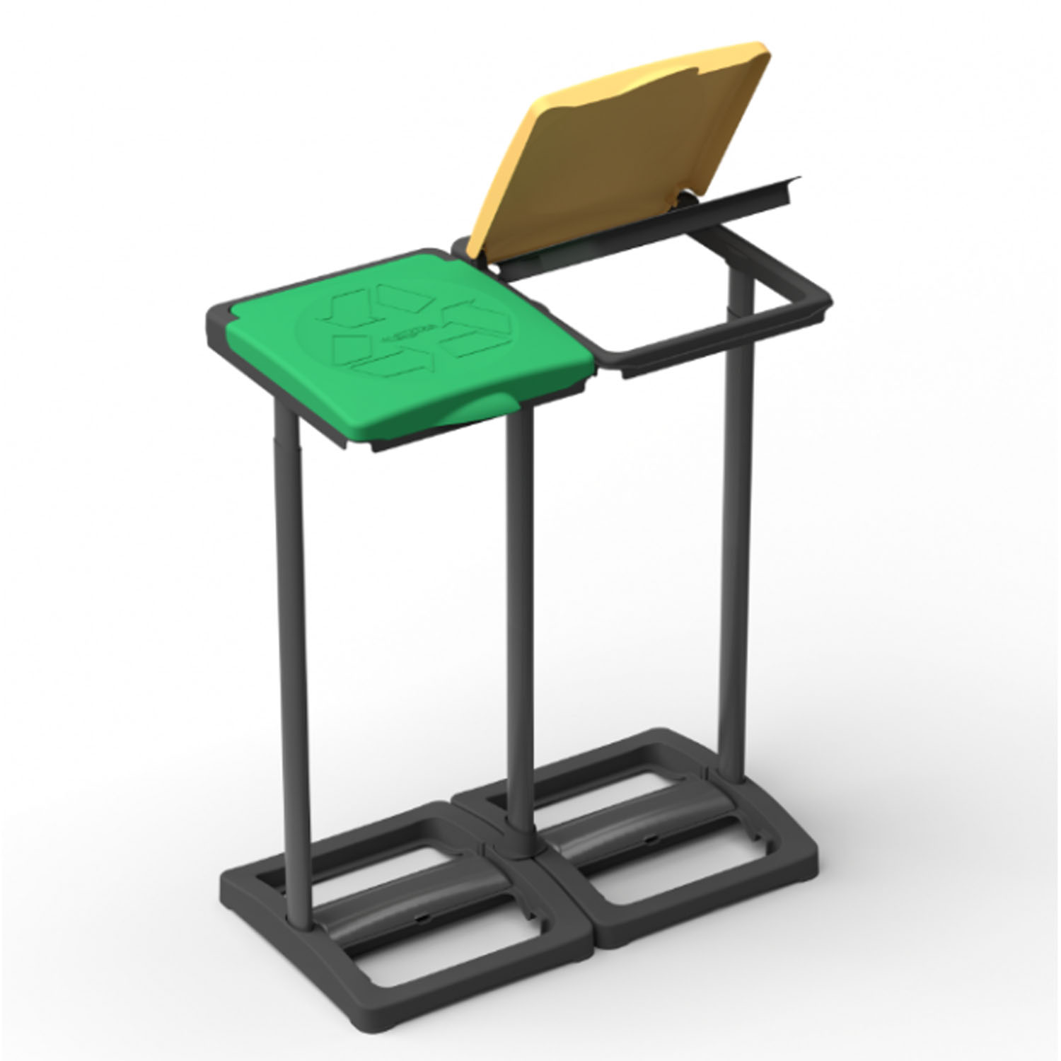 Mongardi Mr.B Bis Pattumiera in Polipropilene Verde/Giallo foto 4