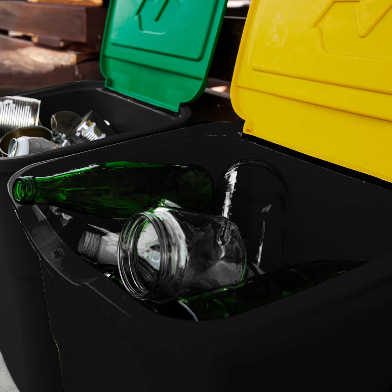 Pattumiera Raccolta Differenziata ECO3 3 Scomparti 150L foto 4