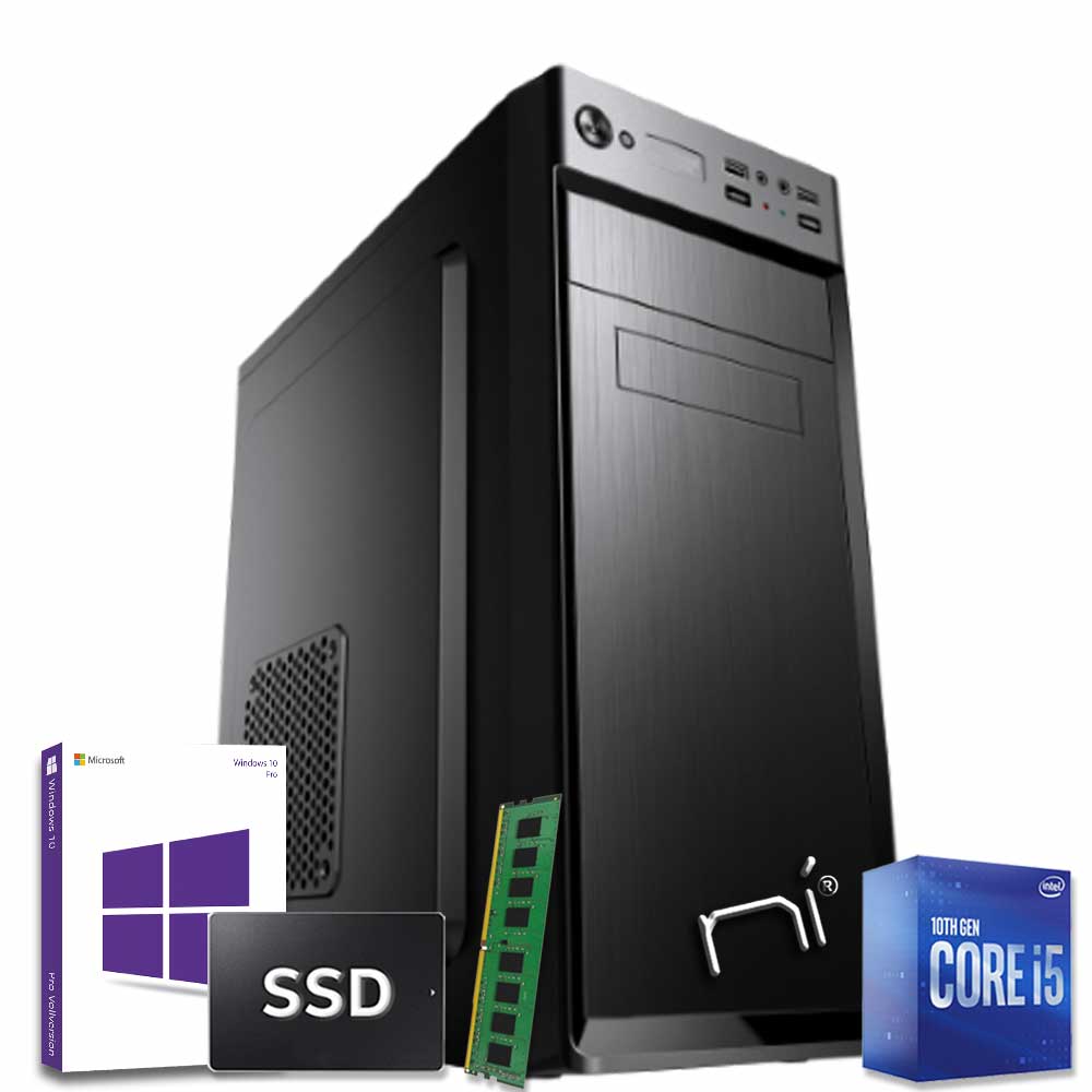Thunder pc desktop intel i5-10400 ram 8gb ssd 240gb windows 10 pro licenziato