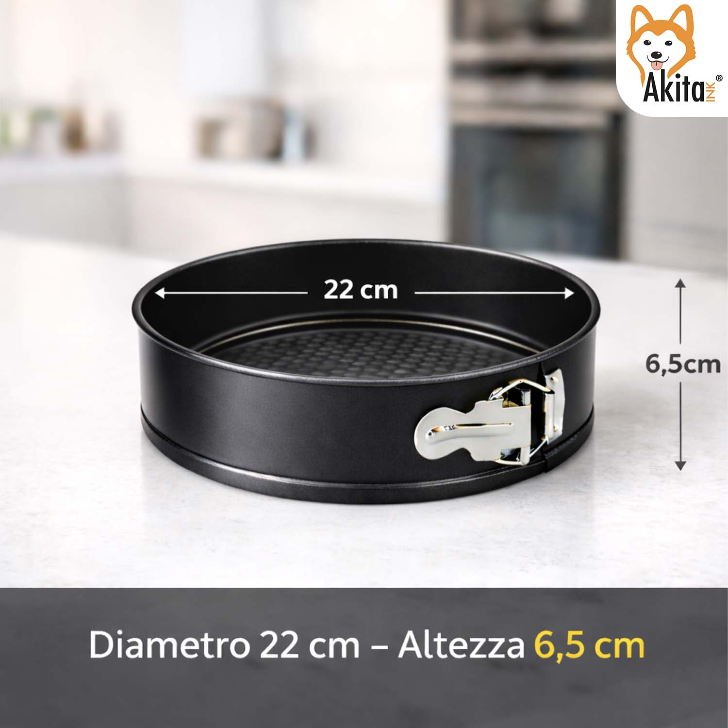 Stampo Torta a Cerniera 22 cm Antiaderente foto 6