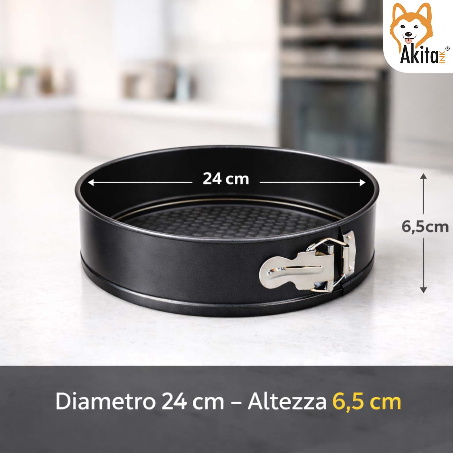 Stampo Torta a Cerniera 24 cm Antiaderente foto 6