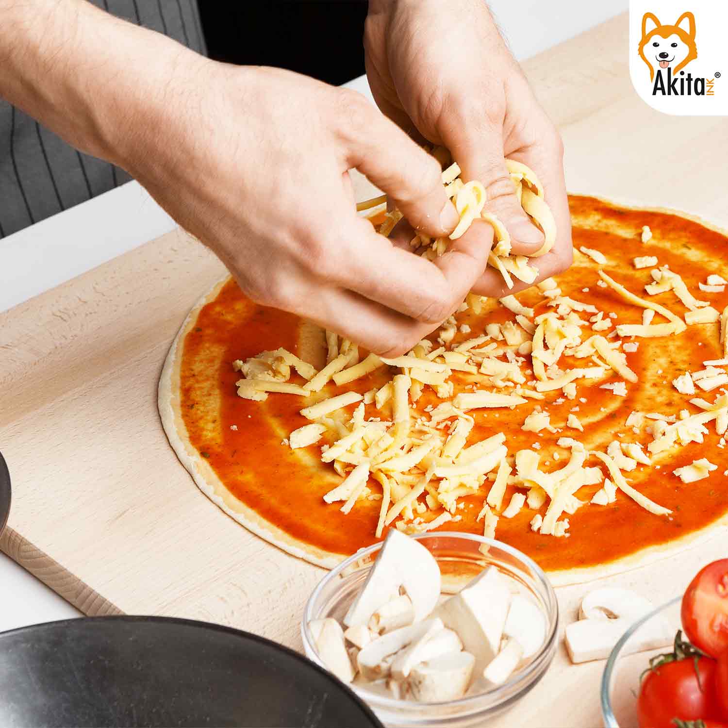 Akitaink Spianatoia in Betulla  per Pasta, Pizza e Dolci 75x50 cm foto 6