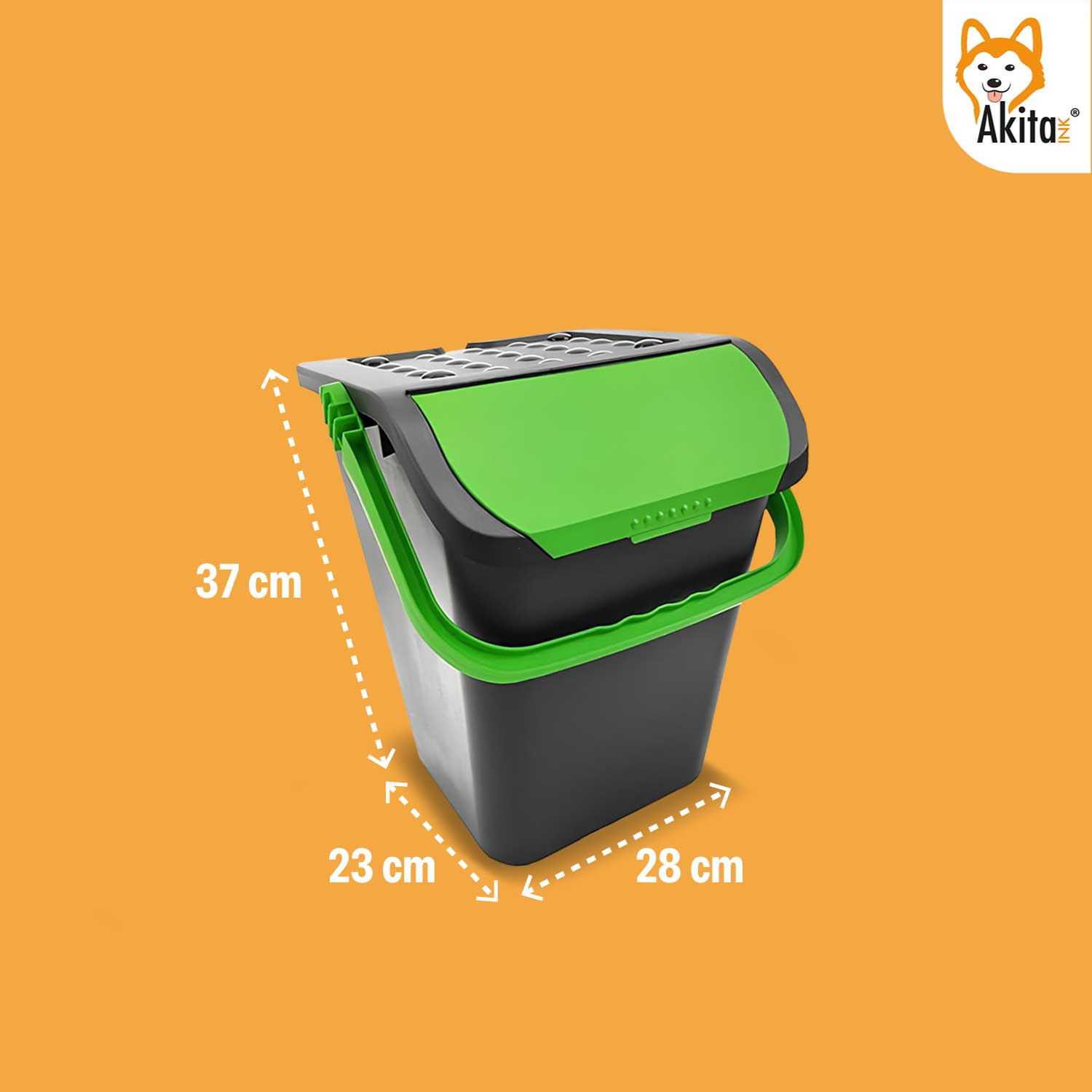 Akitaink - Set 3 Pattumiere da 35 Litri Differenziate AKIPATPOP3 foto 6