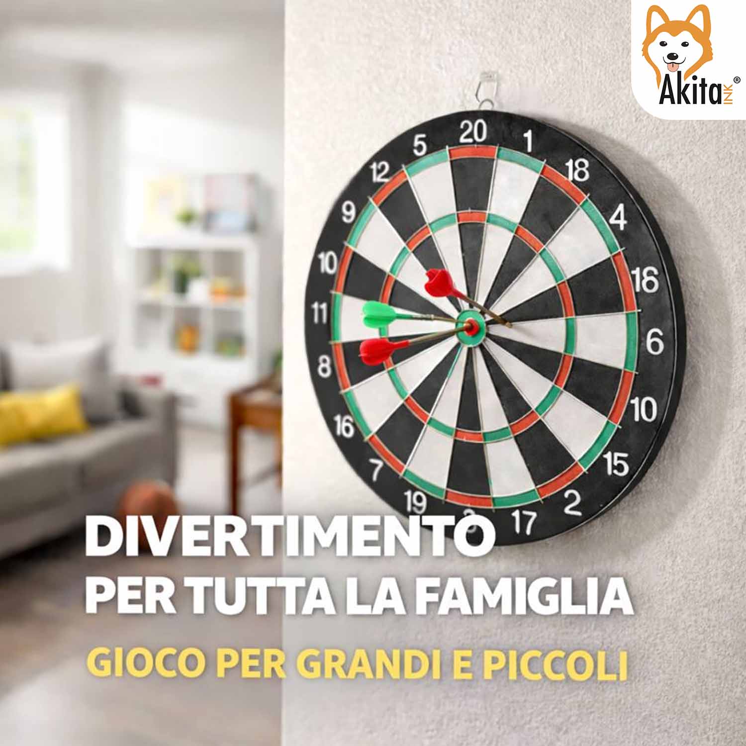 Tiro al Bersaglio 36 cm con 6 Freccette foto 3