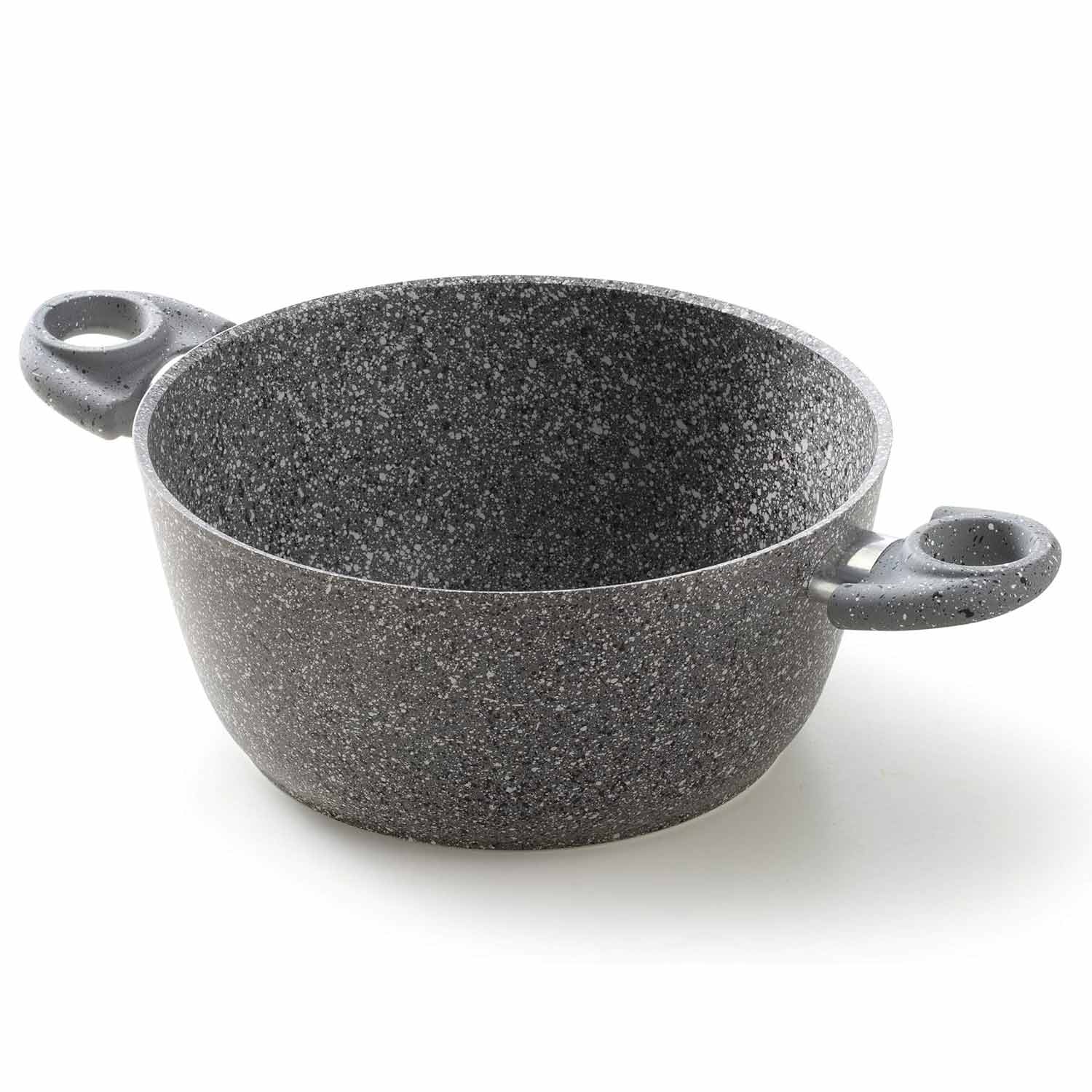 Casseruola antiaderente 20 cm pietra - accademia mugnano