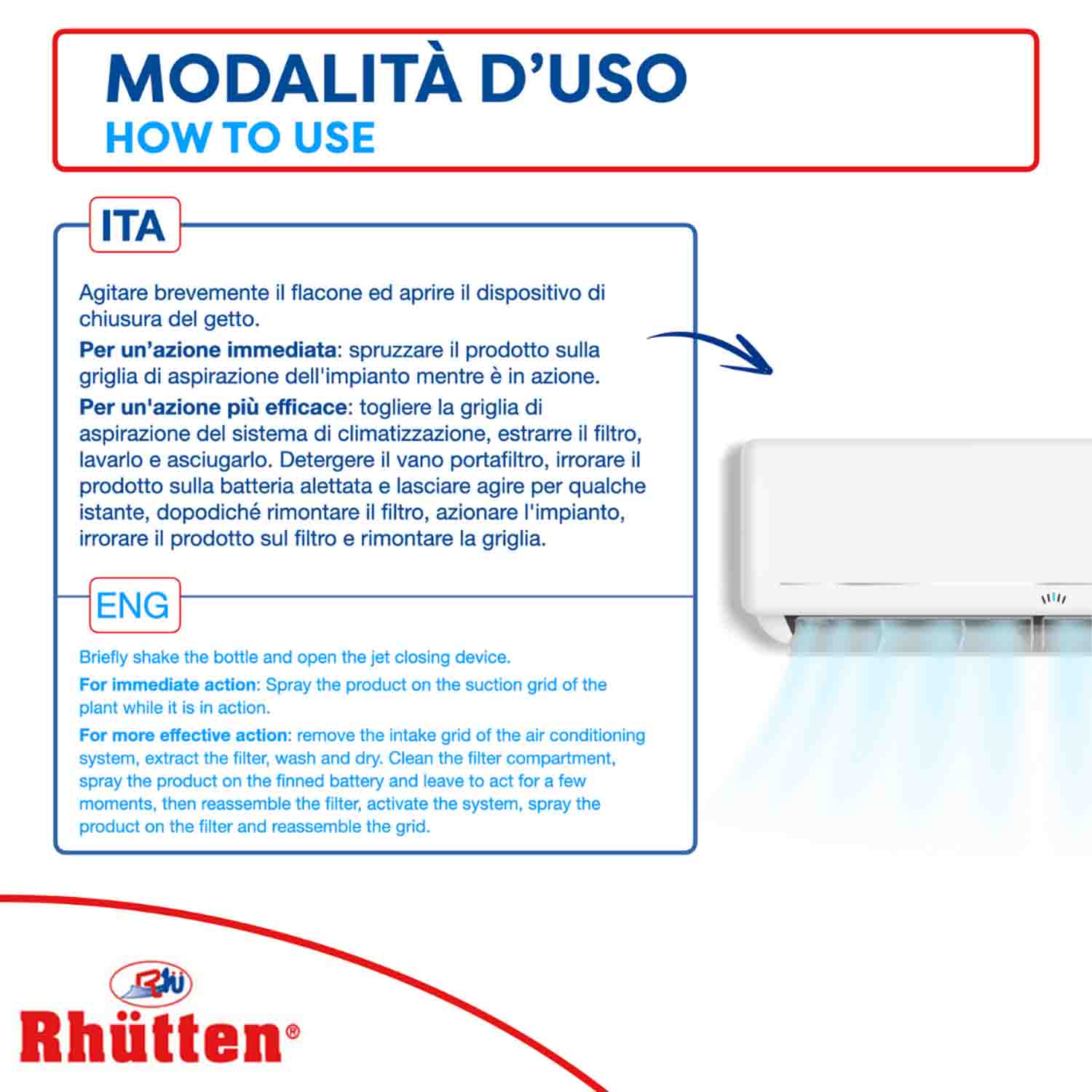 Detergente Igienizzante Climatizzatori Spray 750 ml No Gas foto 4