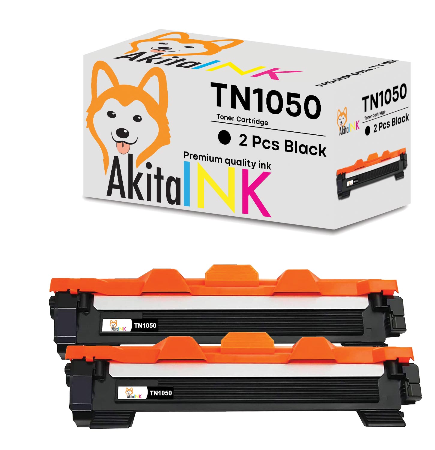 2 Toner compatibile per Brother TN1050 o TN-1050 1000 stampe qualita' premium foto 2