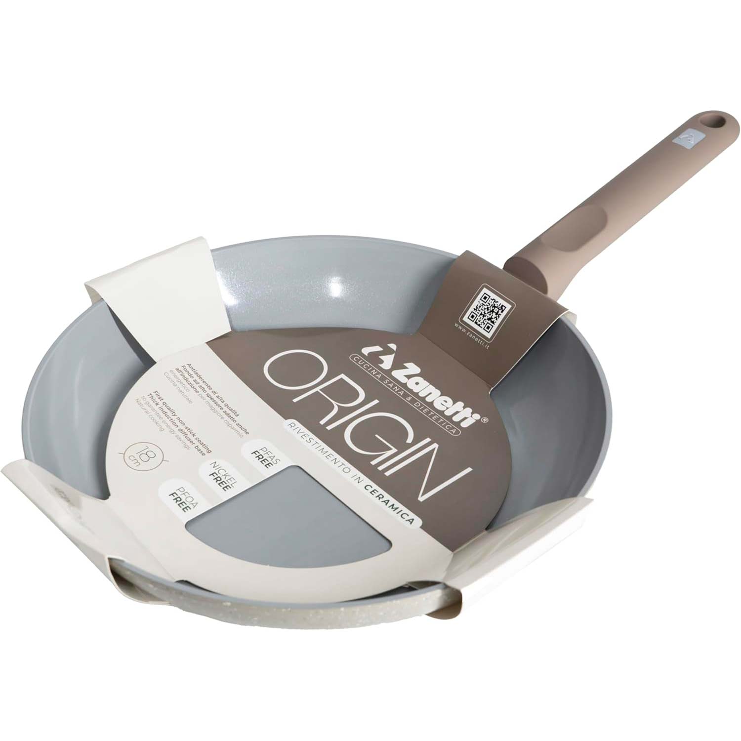 Padella Zanetti Origin 18 cm Ceramica Antiaderente foto 3